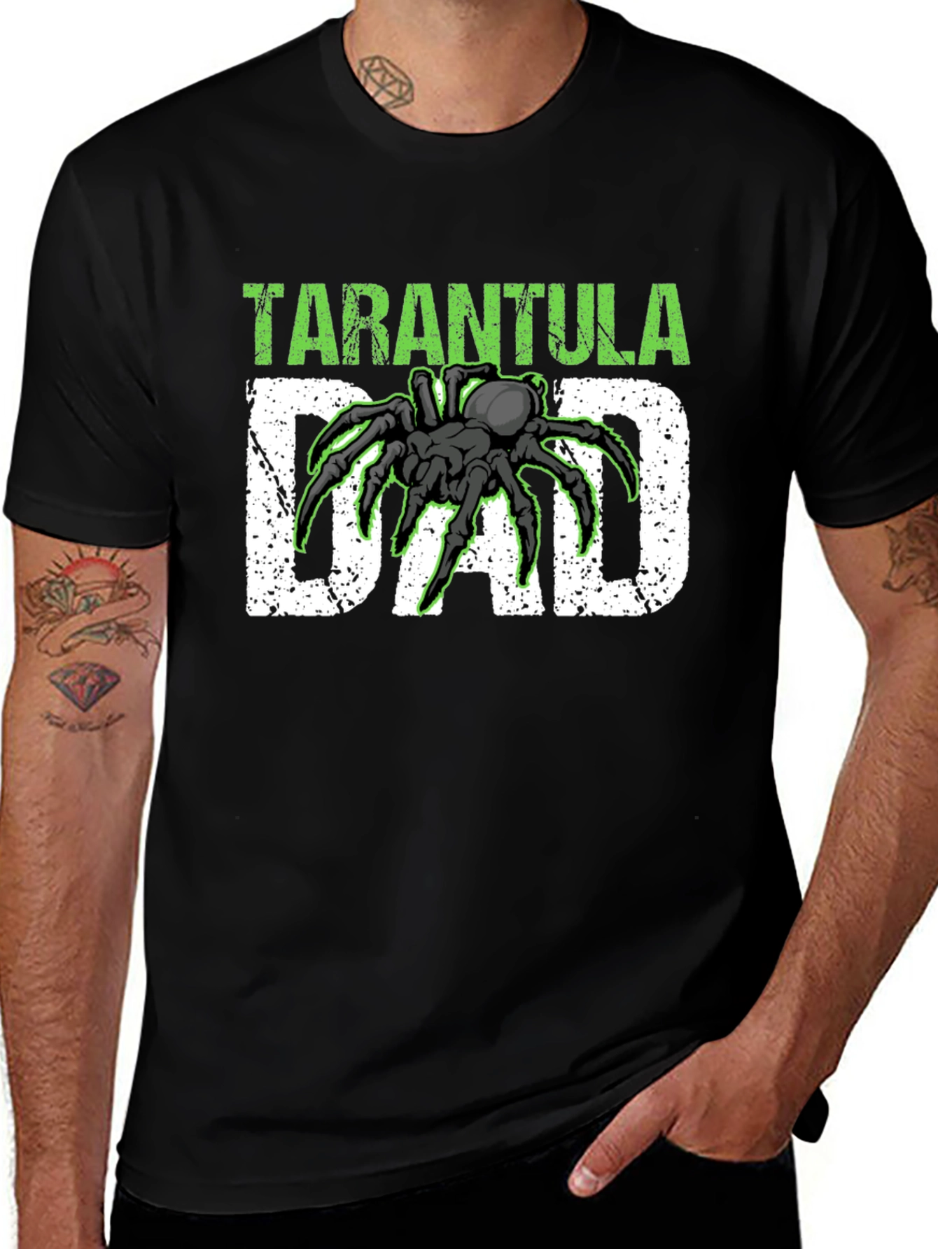 Variant 15 of Tarantula Dad Graphic T-Shirt - Perfect for Spider Lovers!