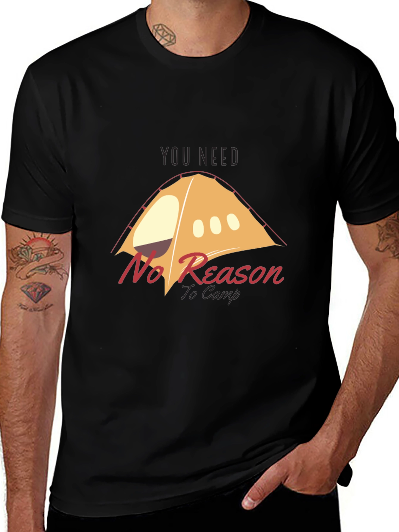 Variant 28 of Camping T-Shirt - No Reason To Camp