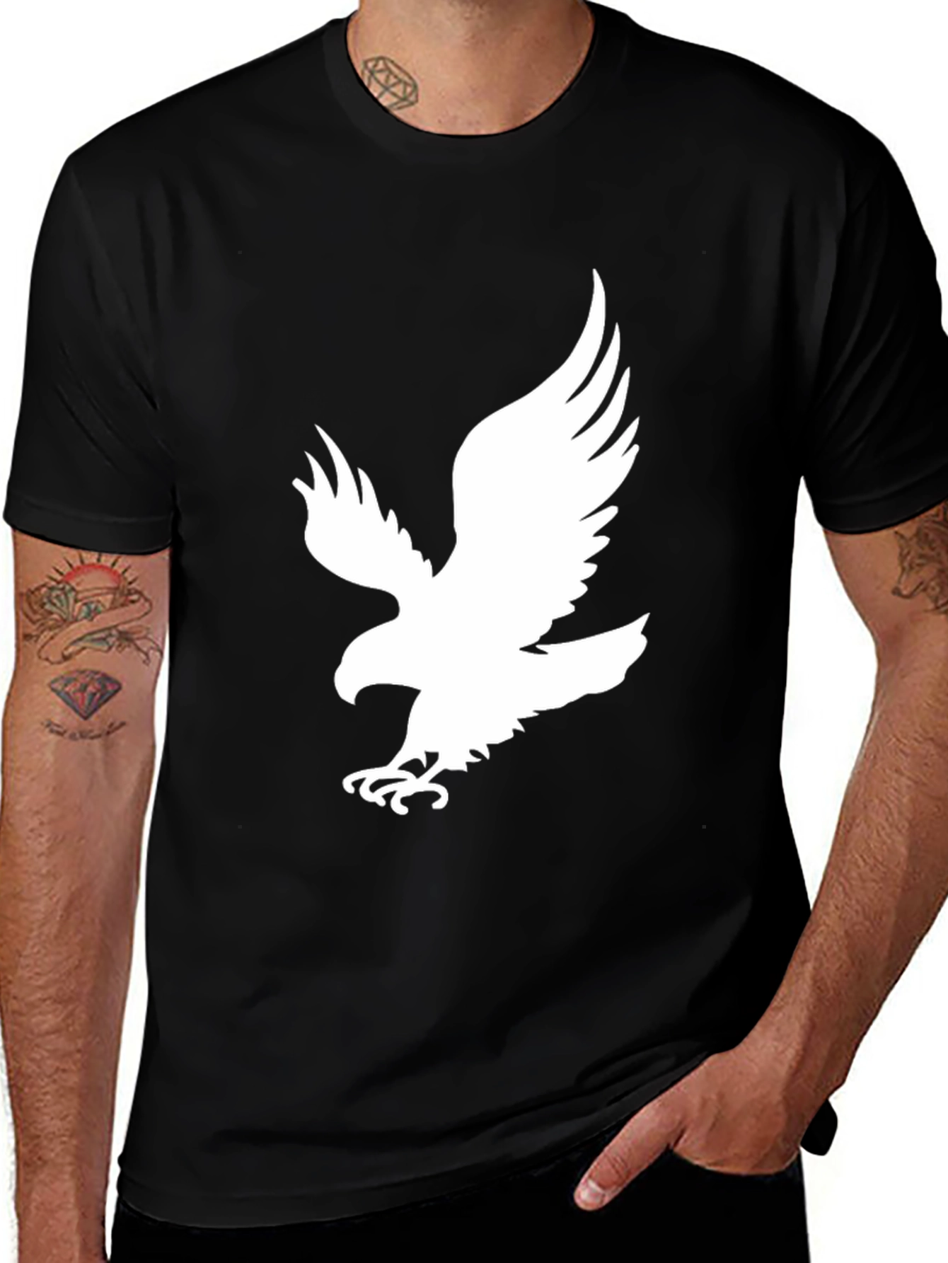 Variant 11 of Black Eagle Graphic Tee - Bold Style