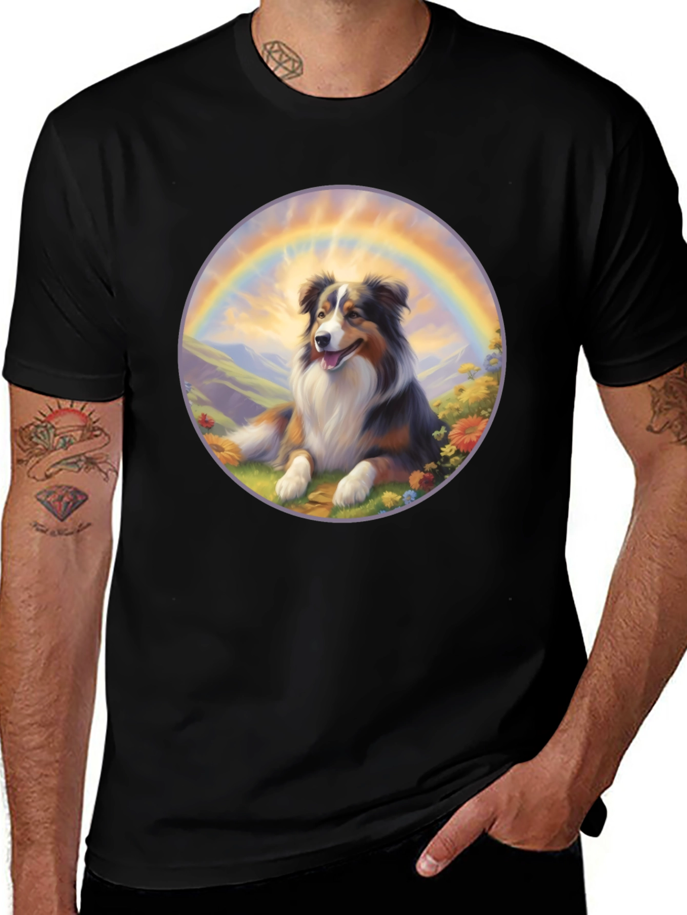 Dog Rainbow T-Shirt: Cute Pet Lover Tee