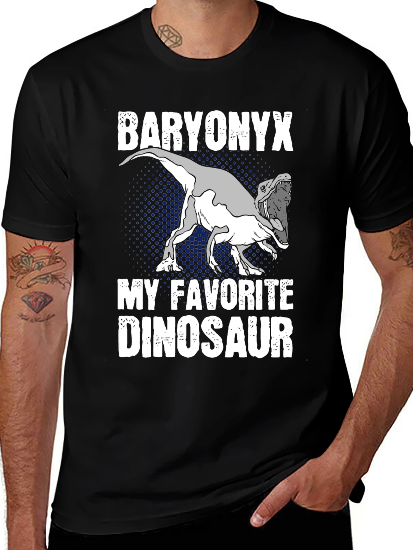 Variant 24 of Baryonyx Dinosaur Graphic T-Shirt - Unique Design