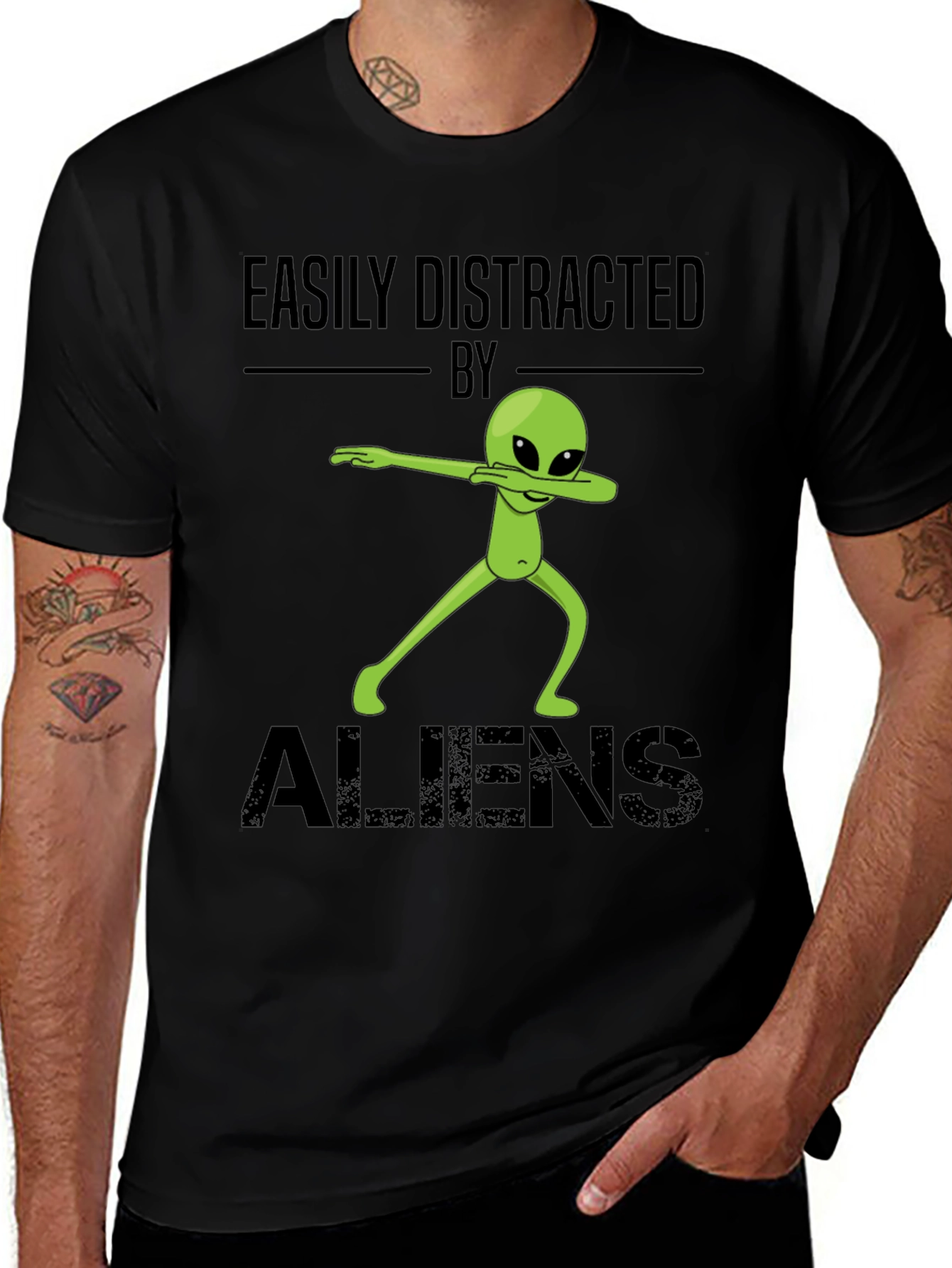 Variant 6 of Easily Distracted By Aliens T-Shirt