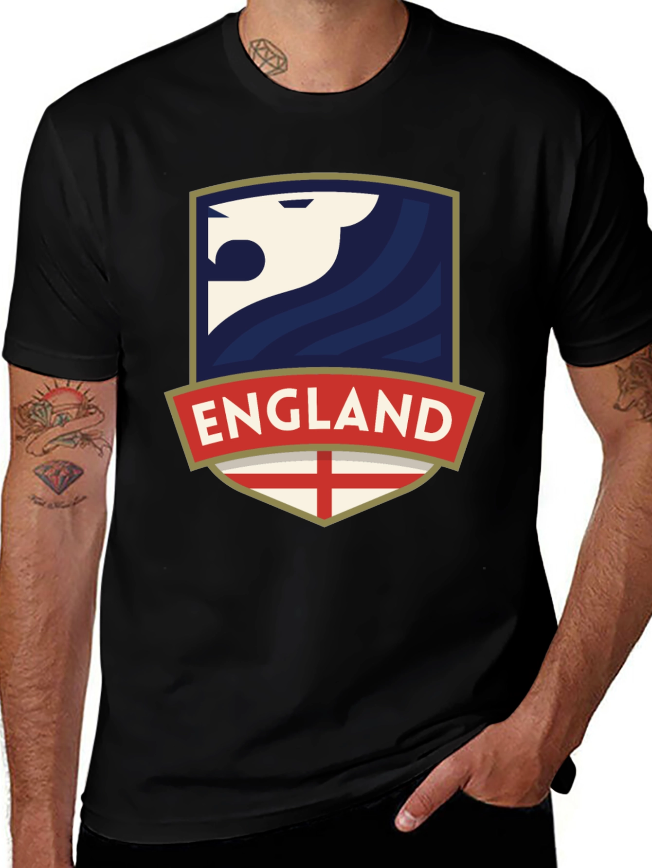 England Lion Crest Graphic T-Shirt