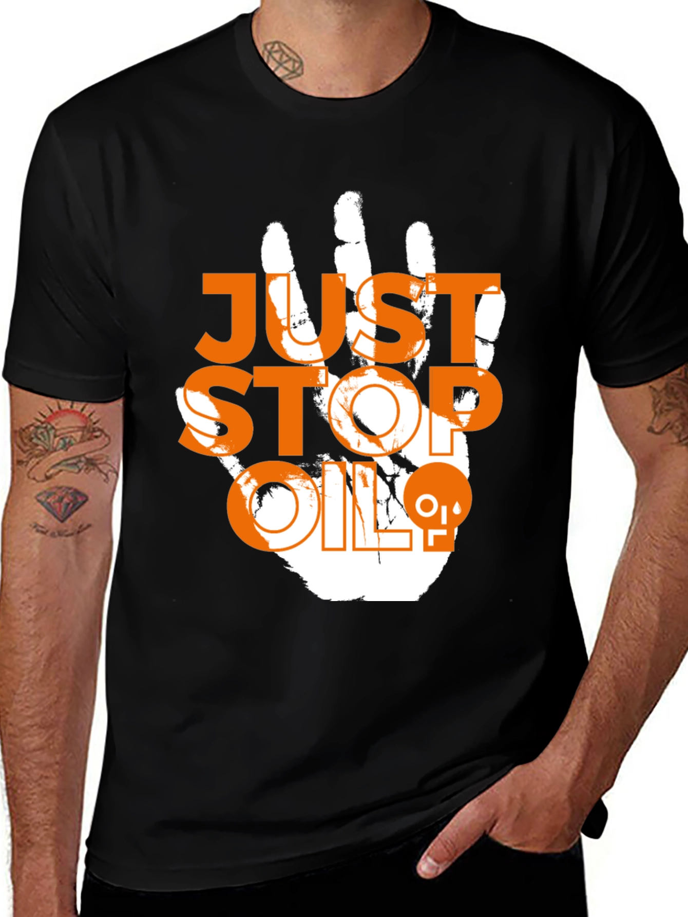 Variant 30 of Just Stop Oil Tee - Eco-Friendly Activist Shirt