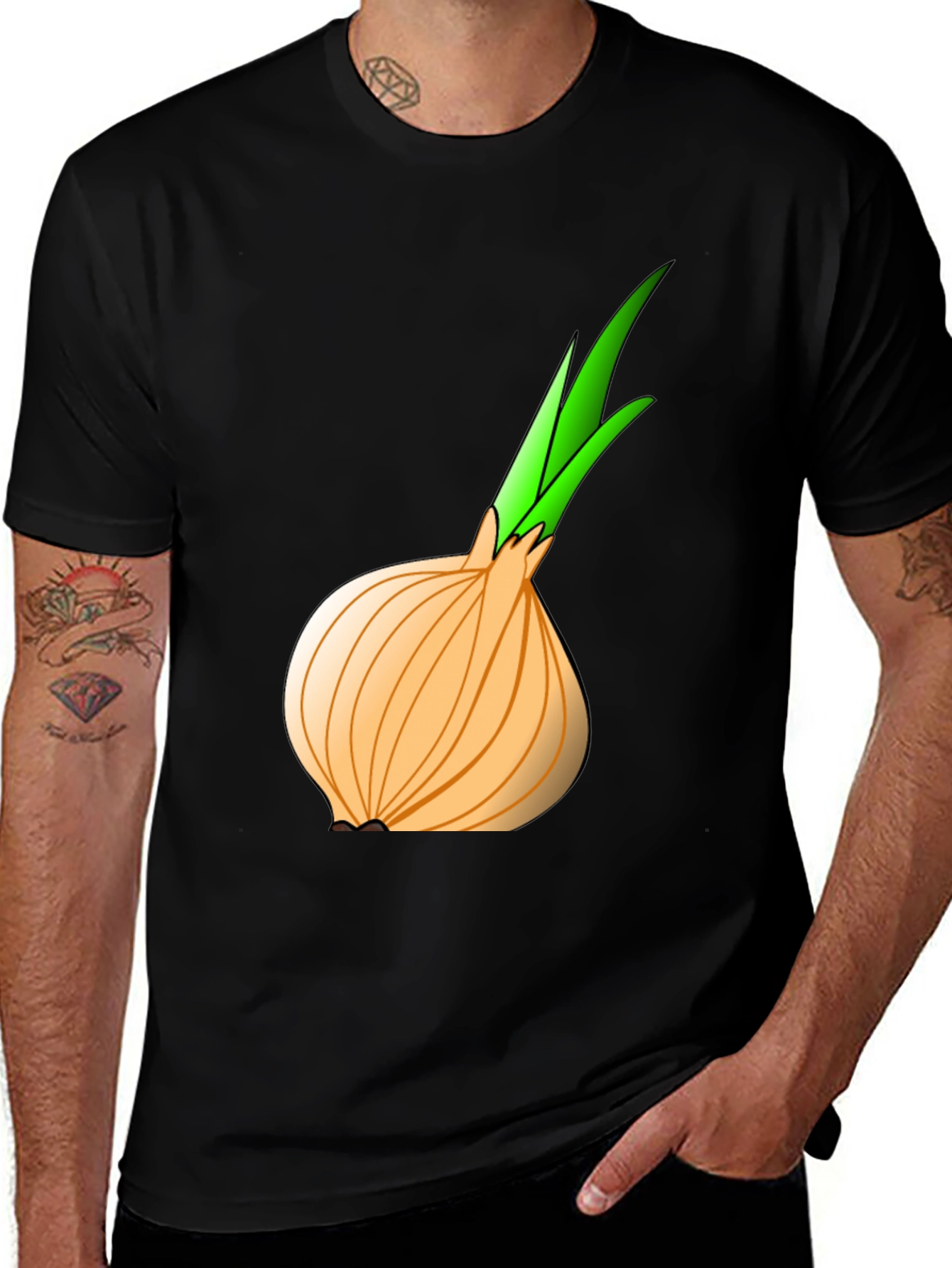 Variant 13 of Onion Graphic T-Shirt - Quirky Foodie Tee