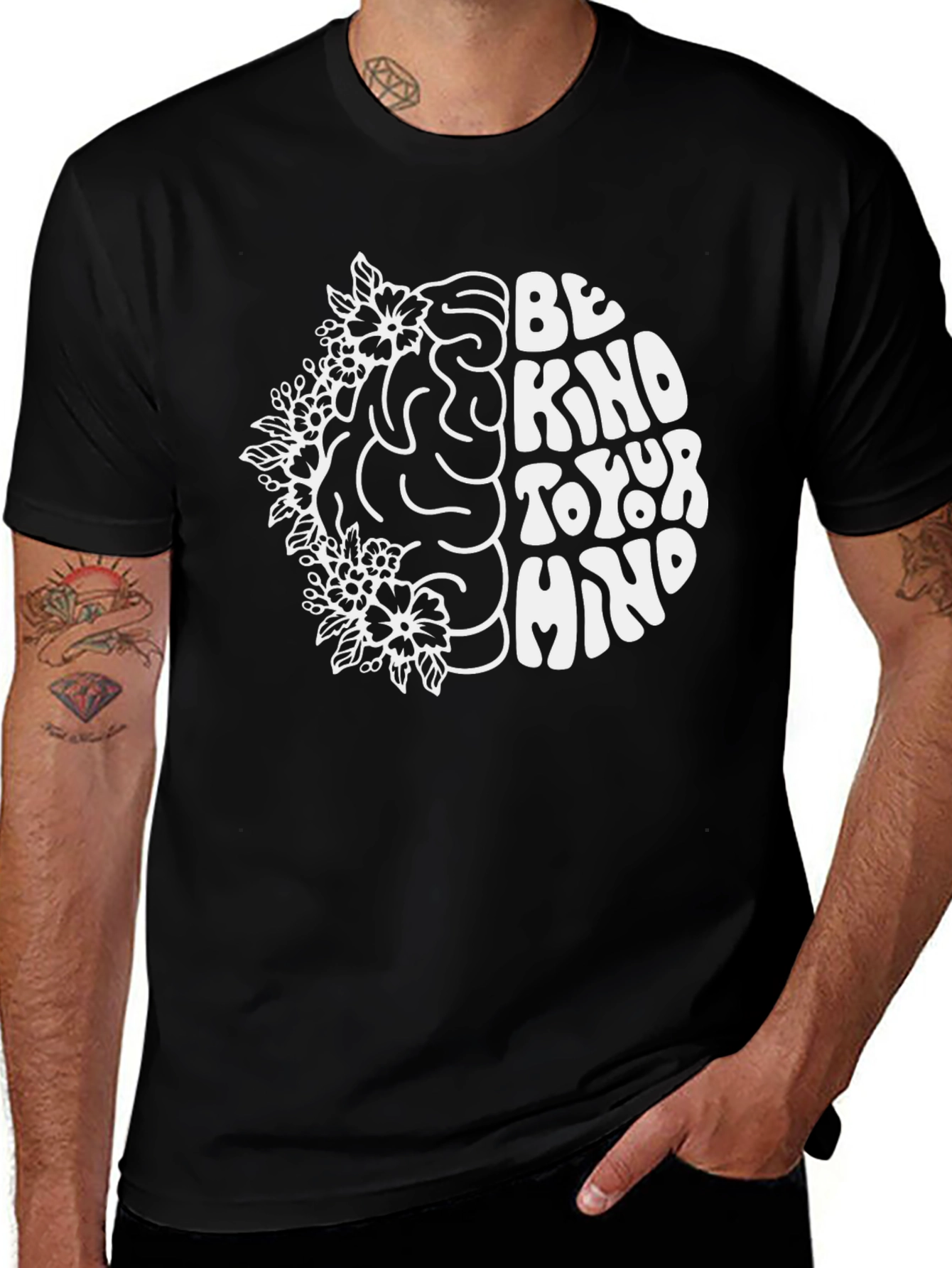 Variant 27 of Be Kind To Your Mind Graphic Tee