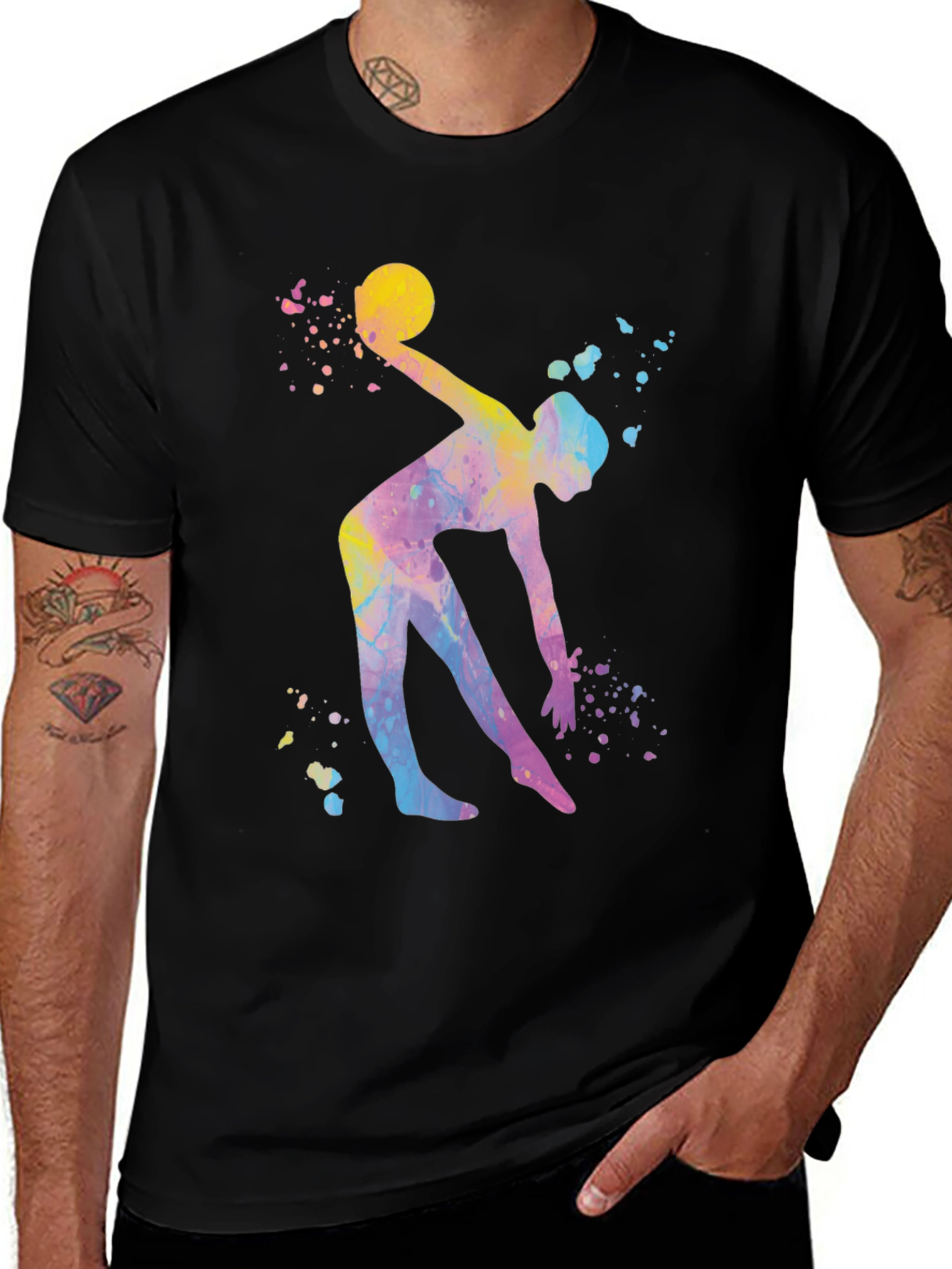 Variant 3 of Watercolor Gymnastics Tee - Artistic Gymnast T-Shirt