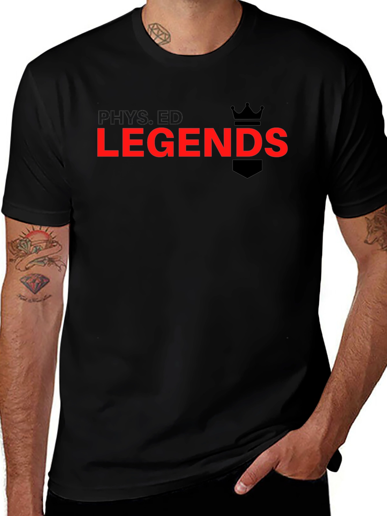 Phys Ed Legends Graphic Tee - Black T-Shirt