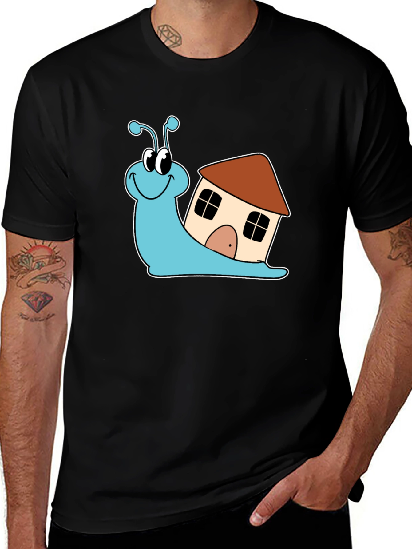 Variant 27 of Snail House T-Shirt - Unique Graphic Tee