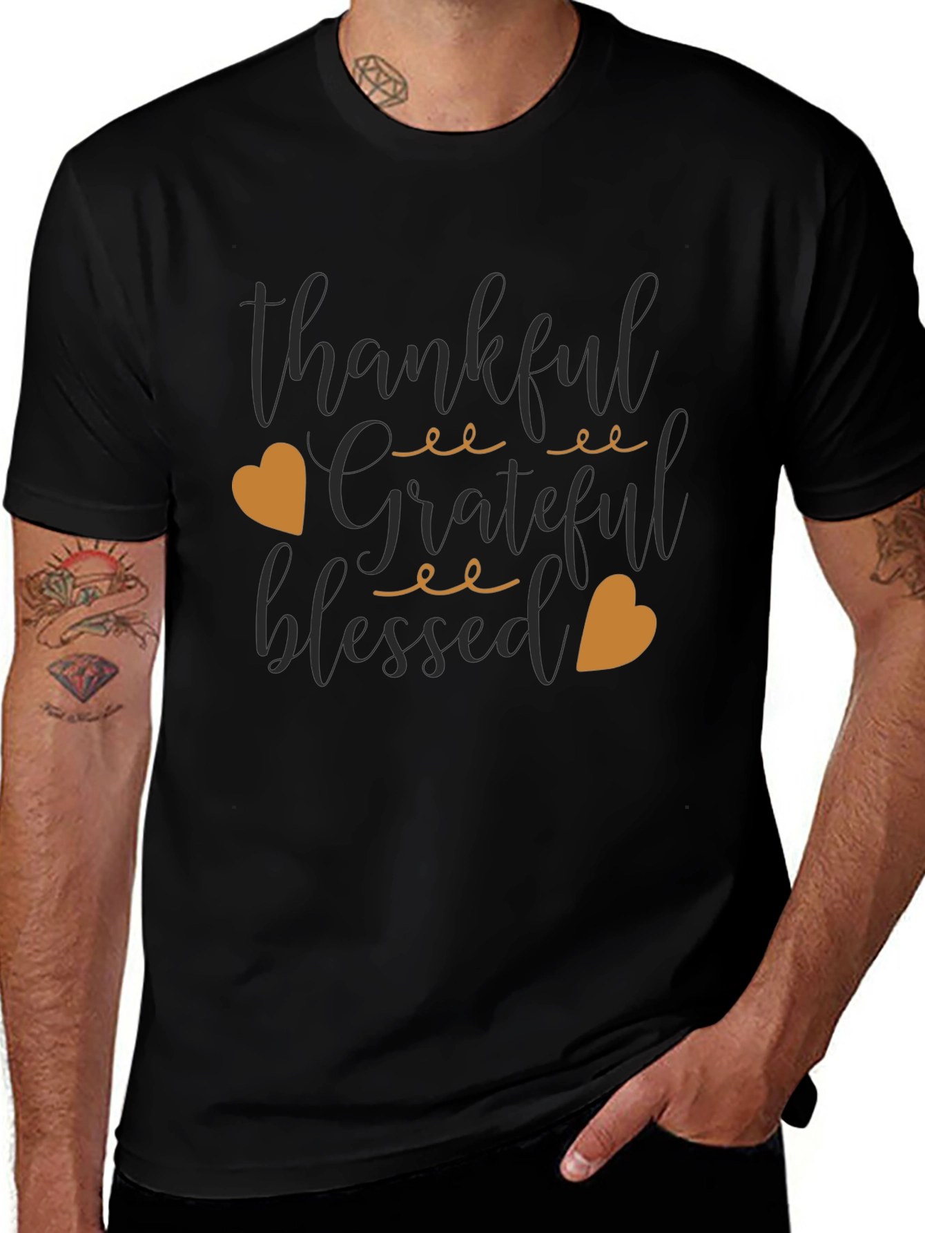 Variant 8 of Thankful Grateful Blessed T-Shirt