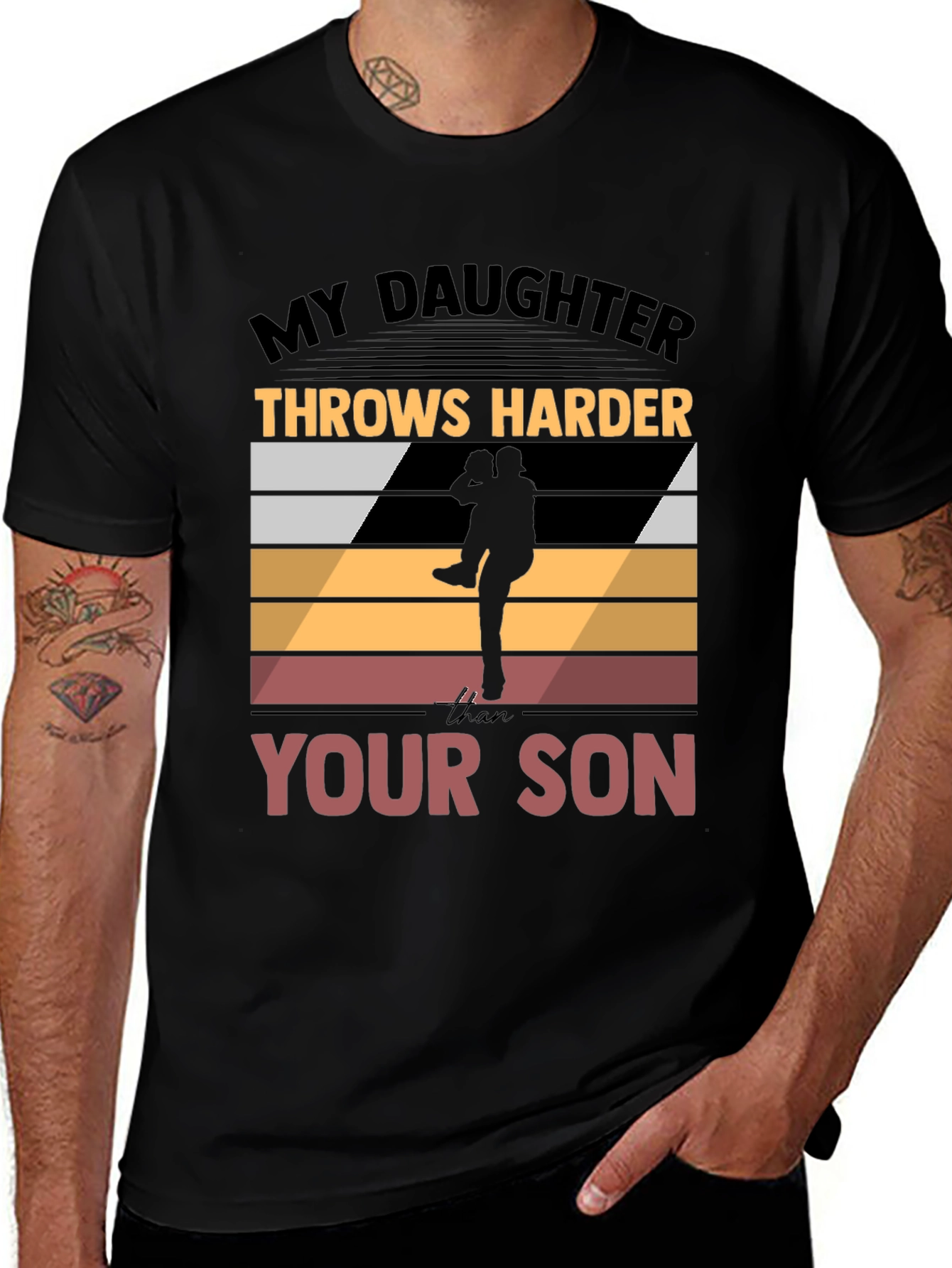 Variant 25 of My Daughter Throws Harder T-Shirt
