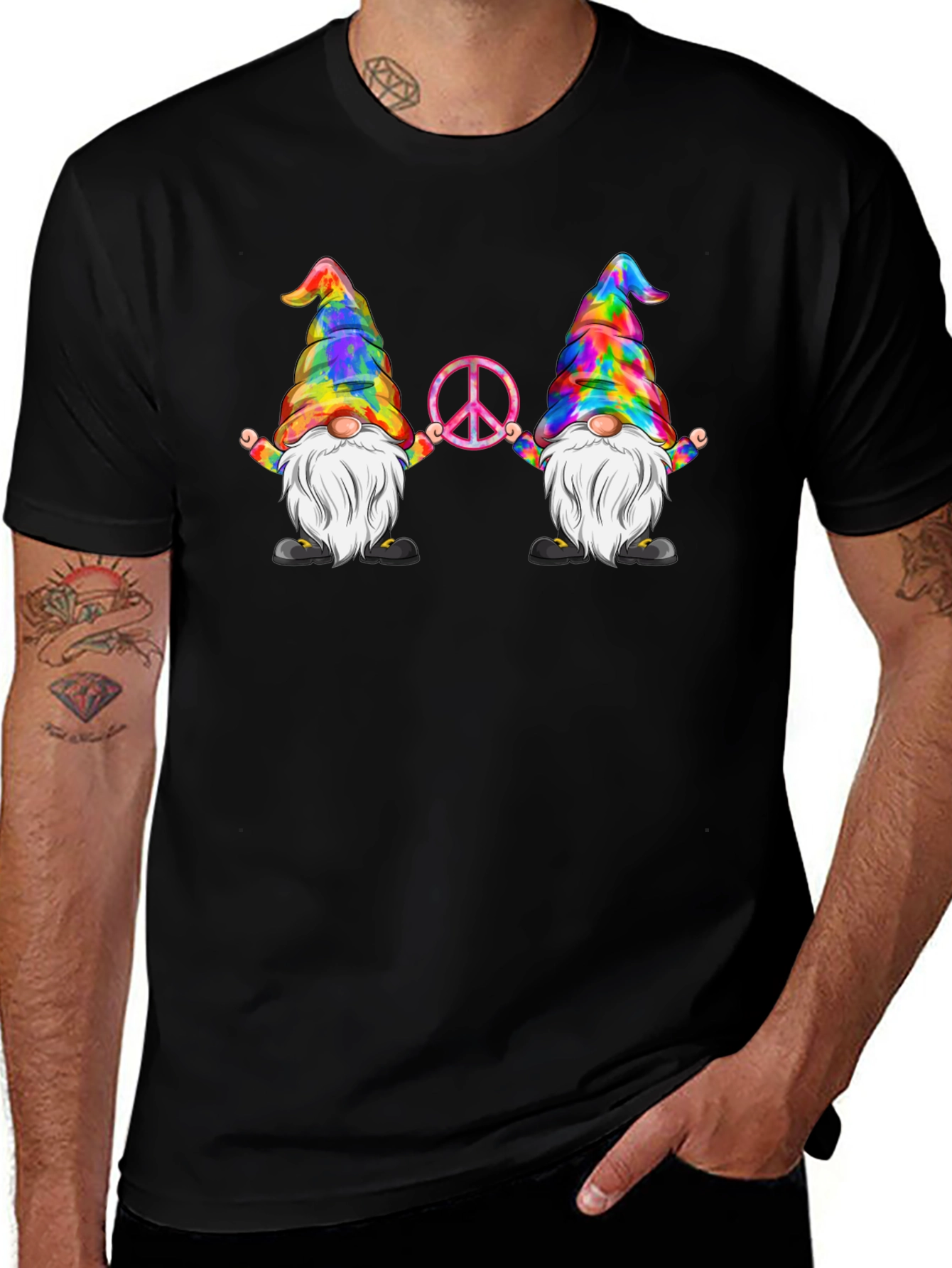 Variant 22 of Hippie Gnome Peace T-Shirt