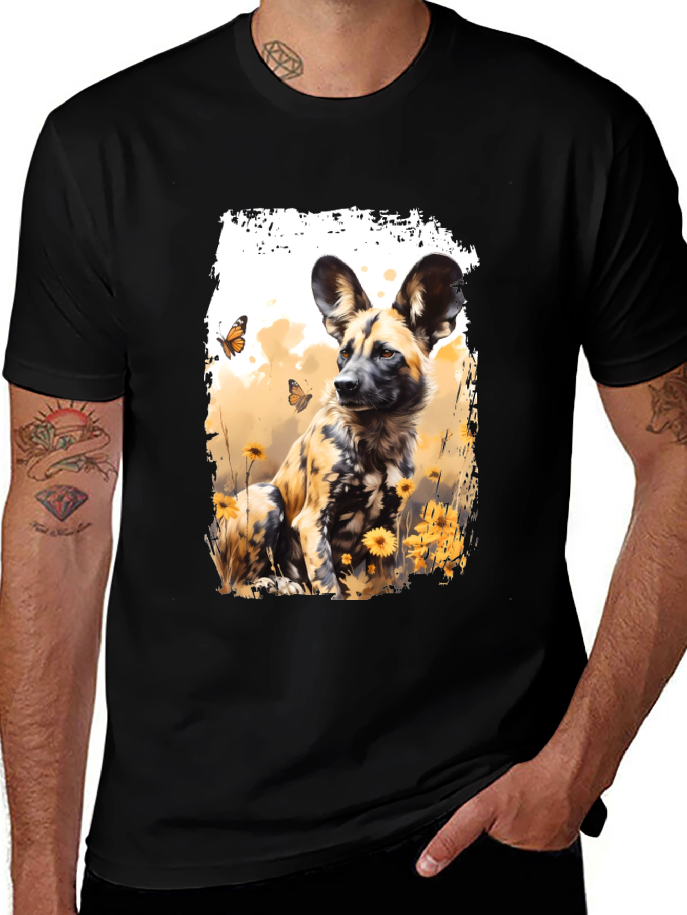 Variant 30 of Painted Dog T-Shirt - Wildlife Art Tee