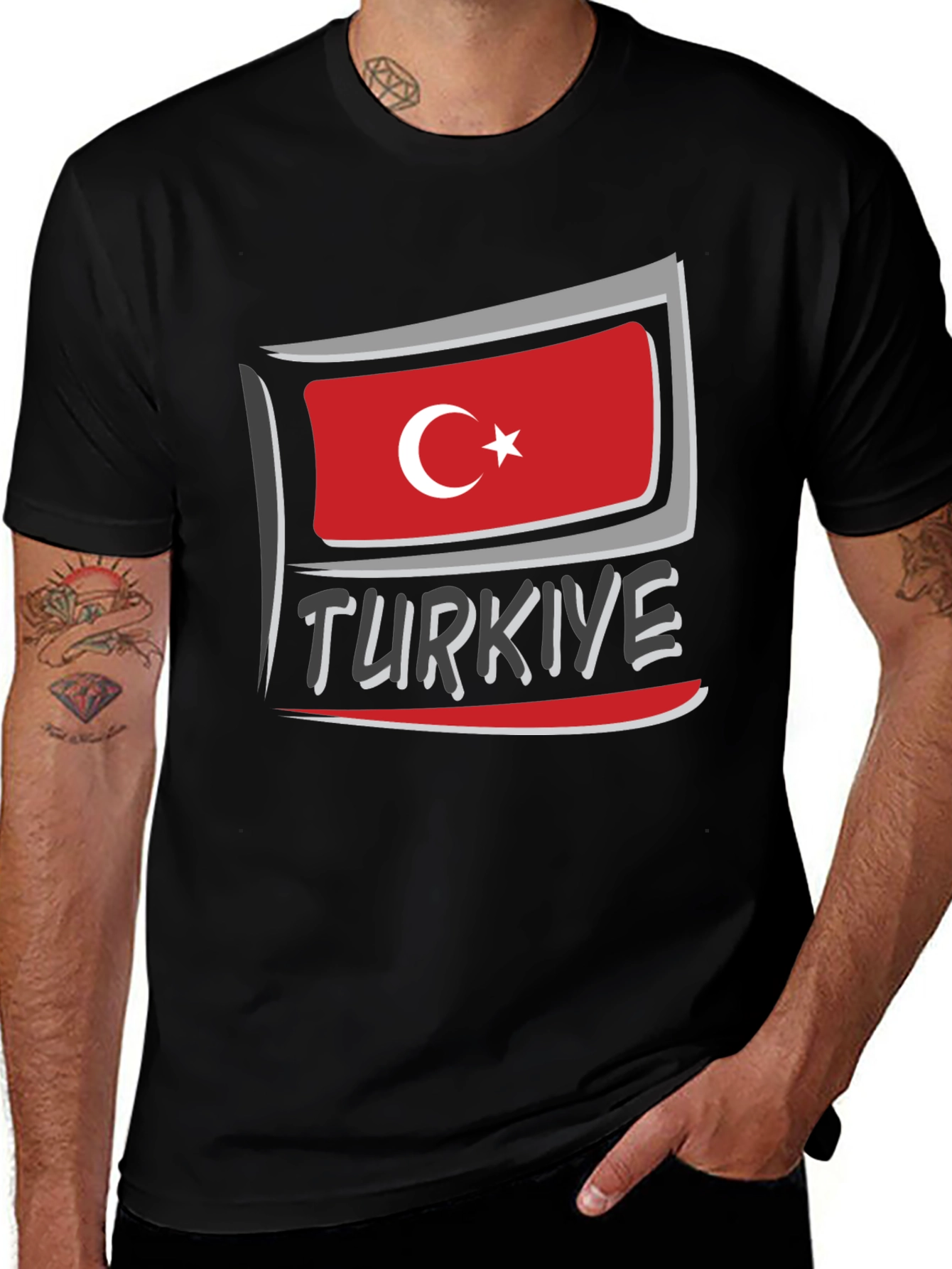 Türkiye Flag Graphic T-Shirt