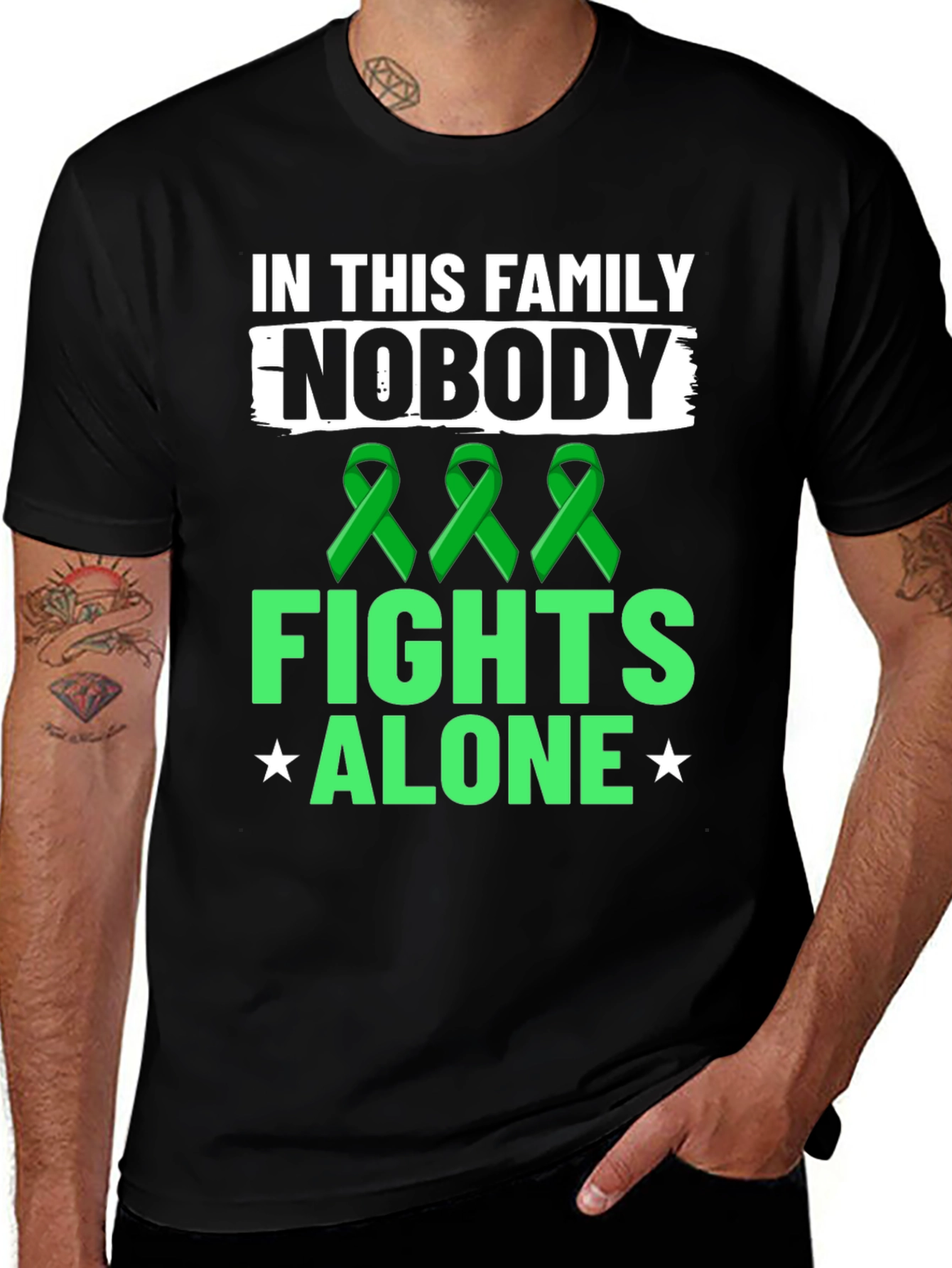 Variant 7 of Family Fights Alone Awareness T-Shirt