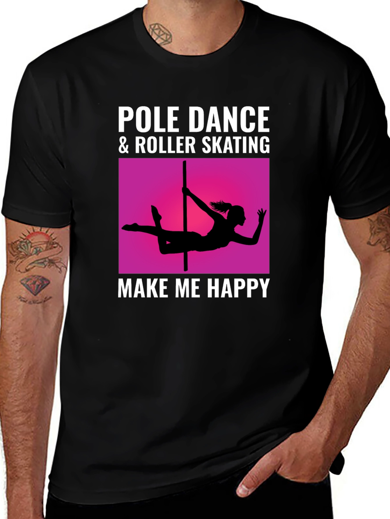 Variant 7 of Pole Dance & Roller Skating Graphic Tee