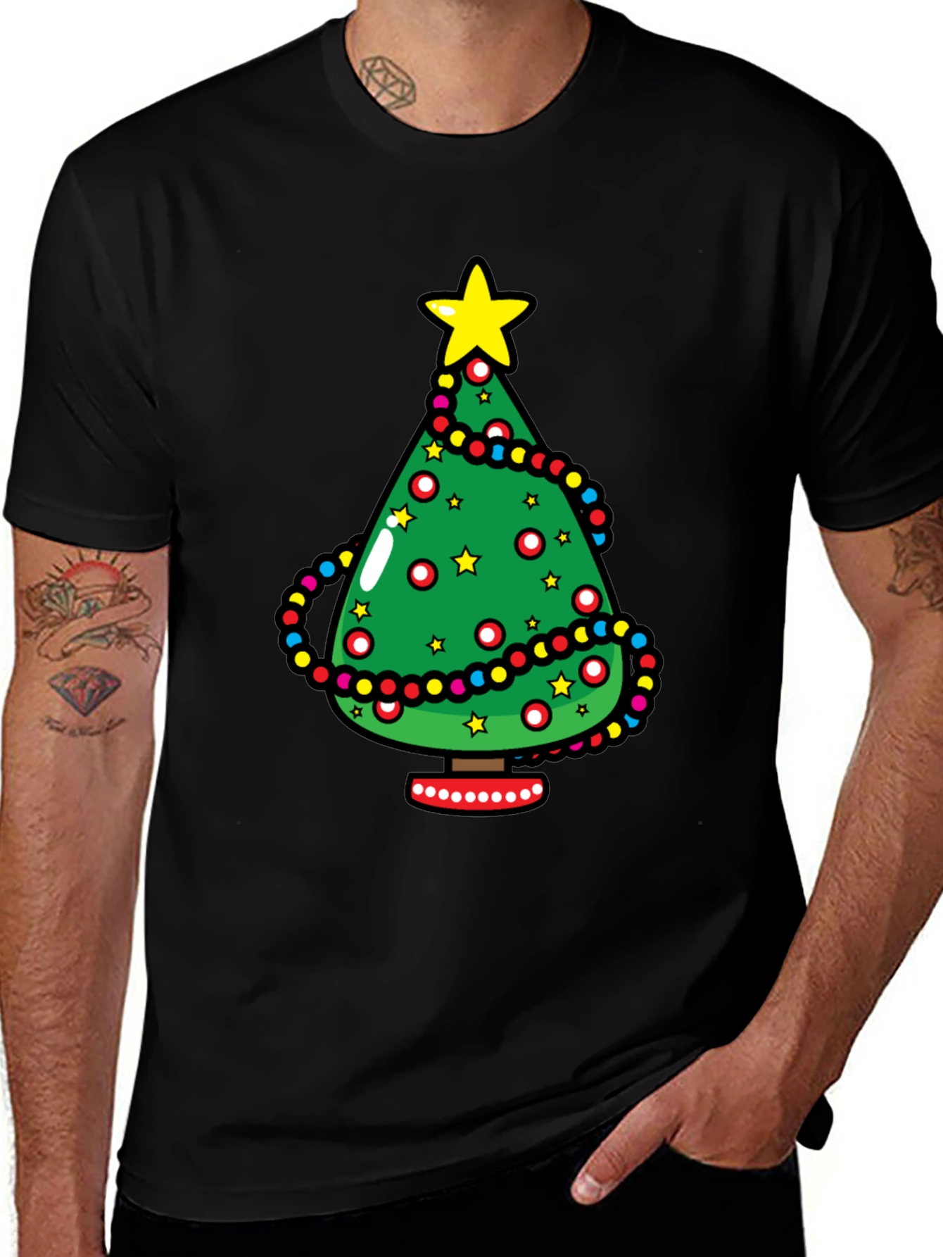 Variant 23 of Festive Christmas Tree Graphic Tee - Holiday Style