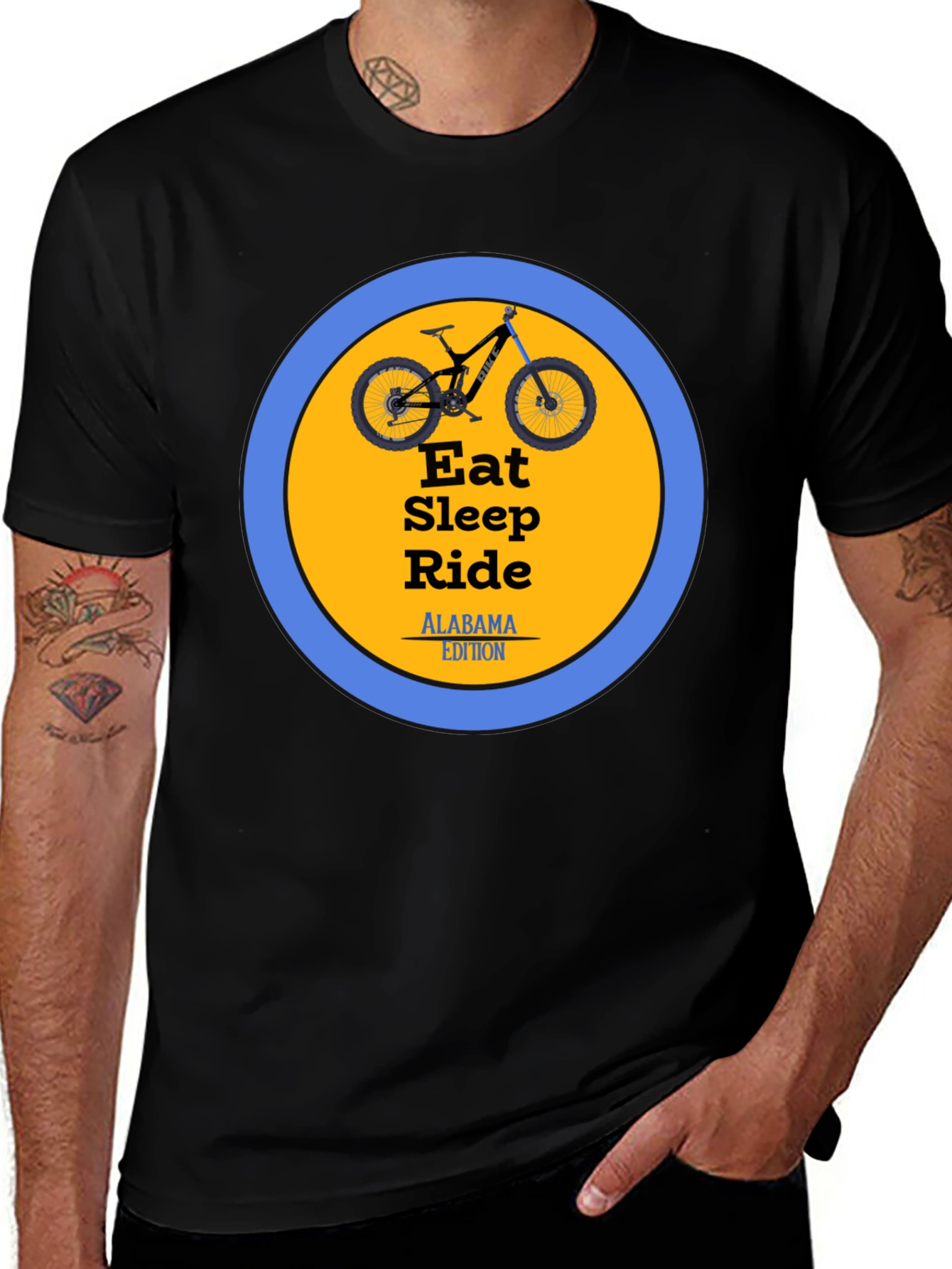 Variant 20 of Eat Sleep Ride Alabama Edition T-Shirt