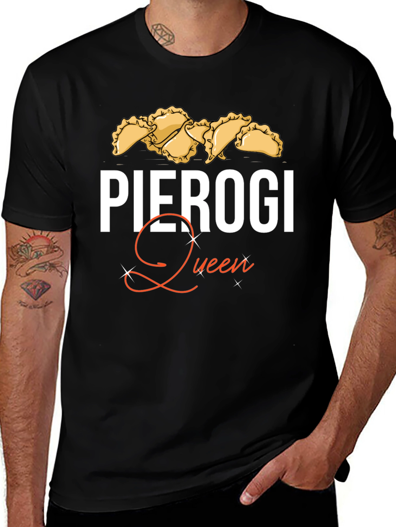 Variant 4 of Pierogi Queen T-Shirt - Comfort & Style