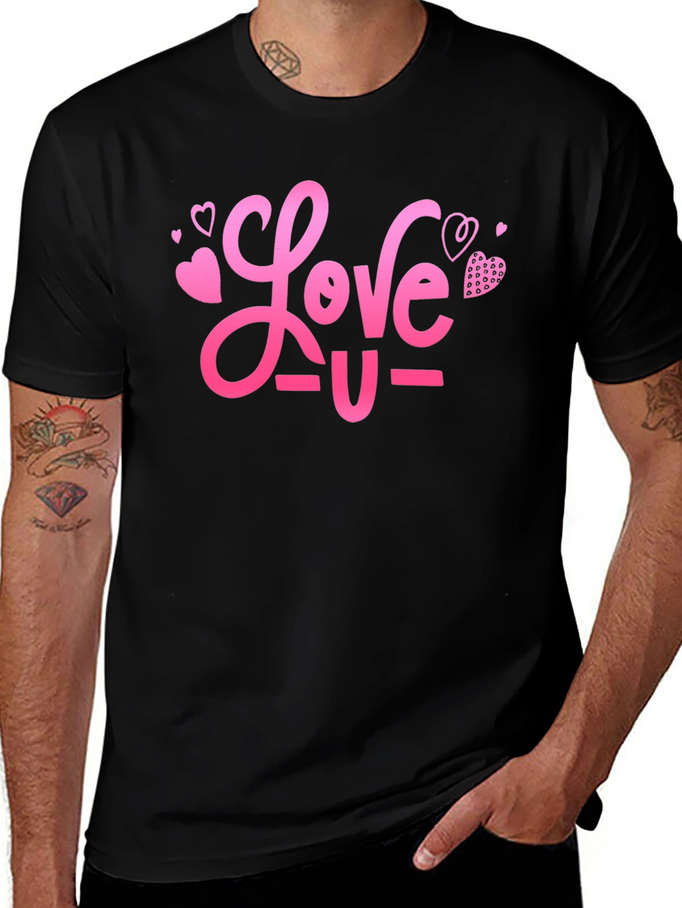 Variant 16 of Love U Graphic Tee - Valentine's Day Gift