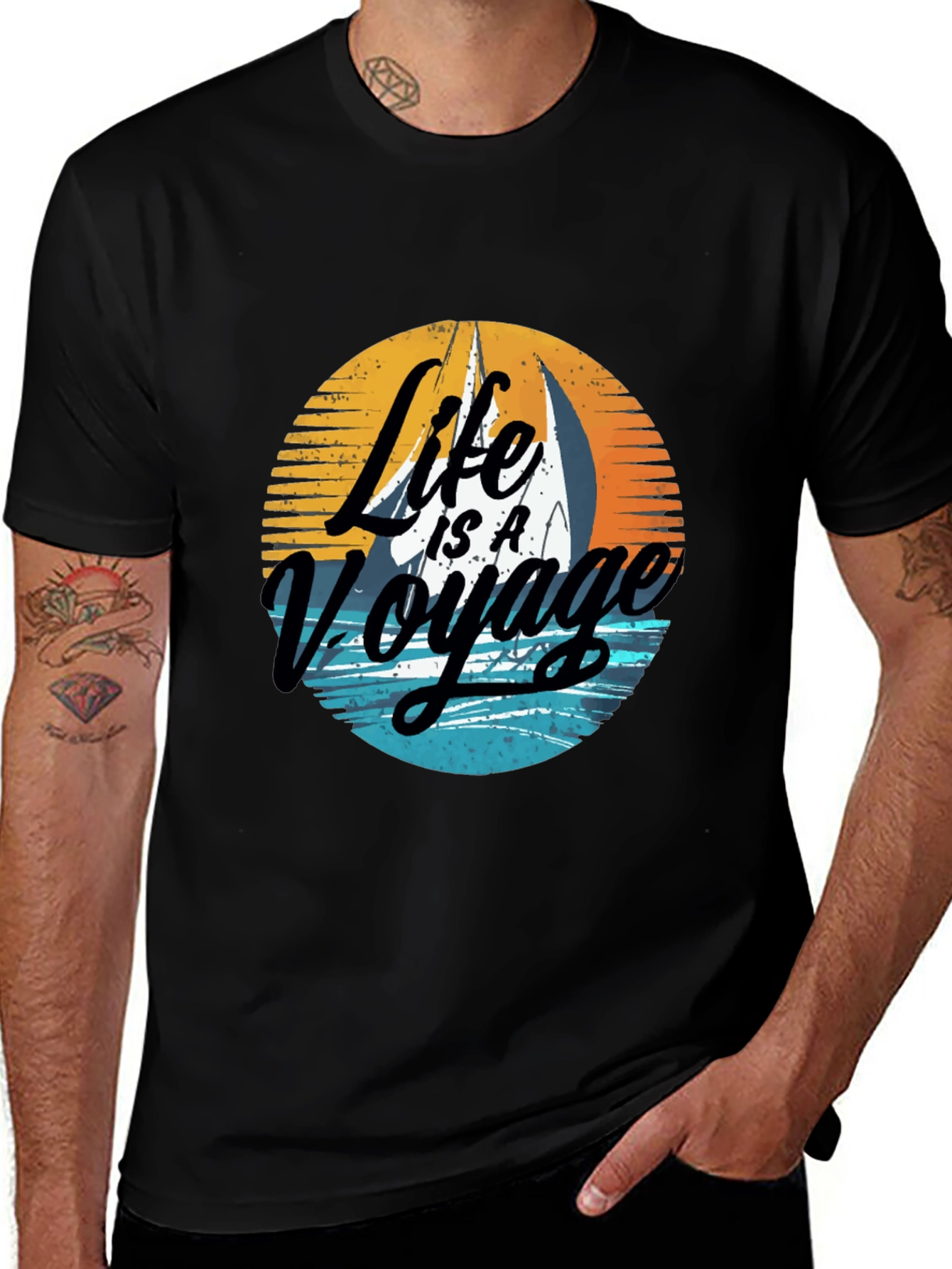 Variant 11 of Life is a Voyage Graphic Tee
