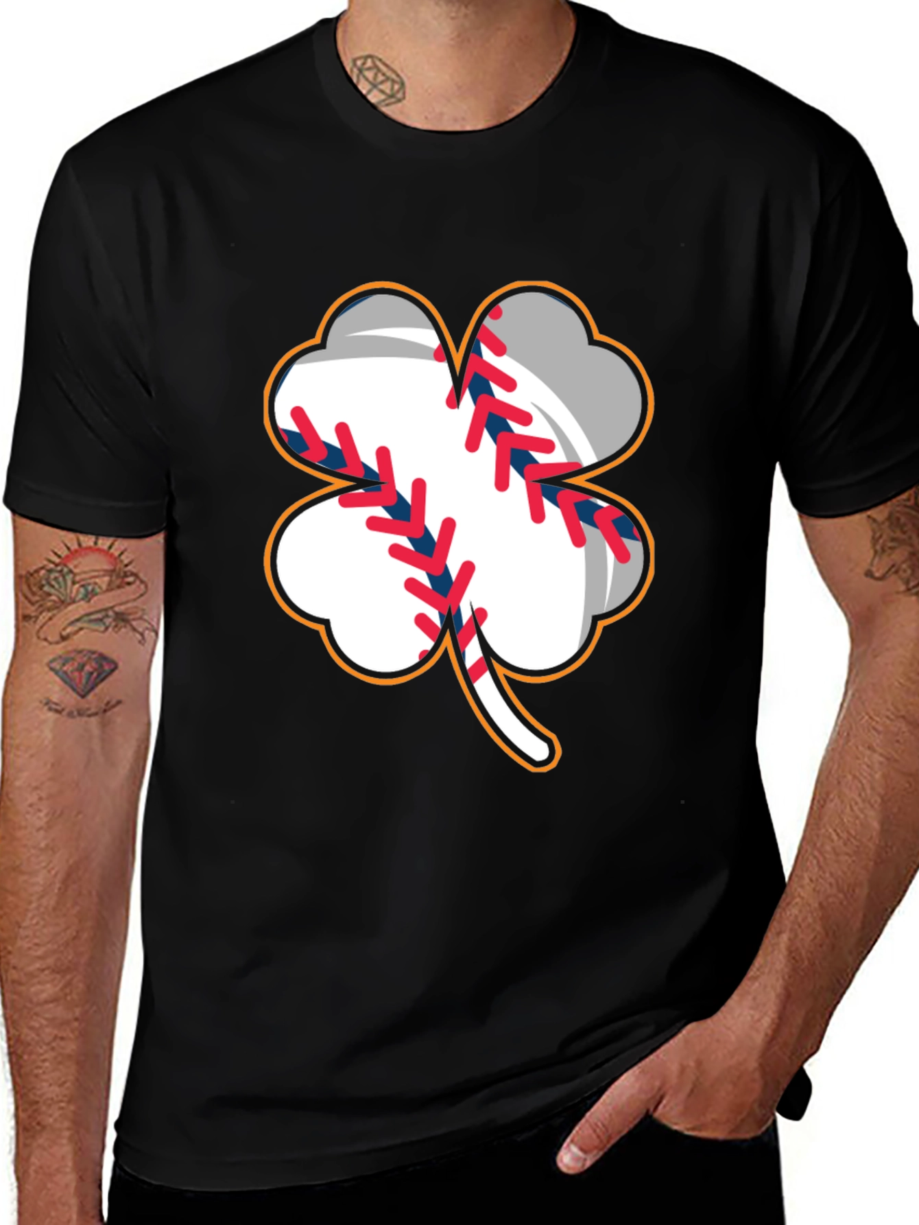 Baseball Shamrock T-Shirt St. Patrick's Day