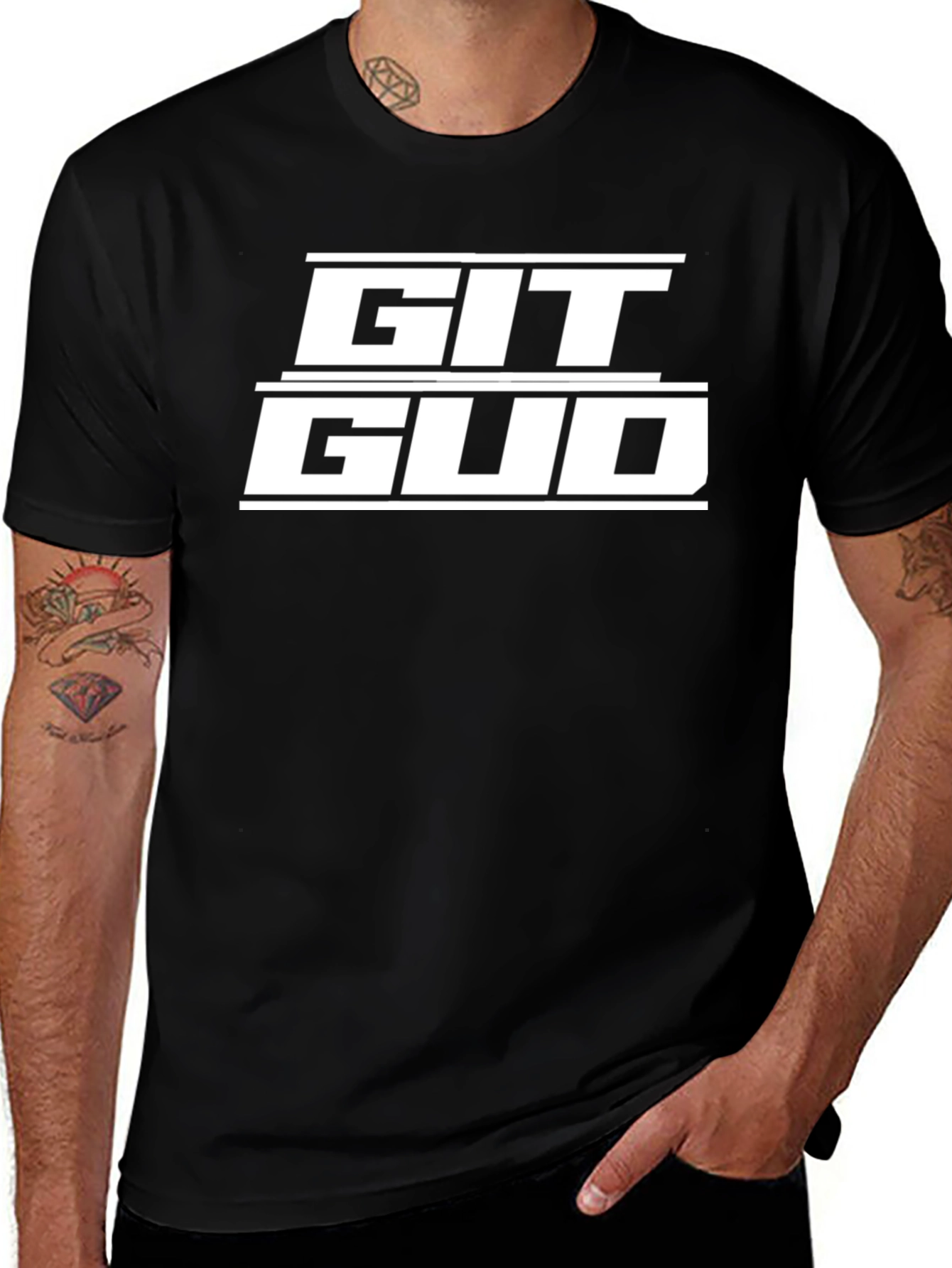 Git Gud Black T-Shirt - Gamer Style