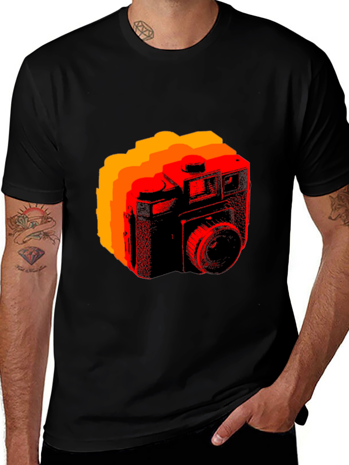 Variant 11 of Retro Camera Graphic T-Shirt - Cool Vintage Style