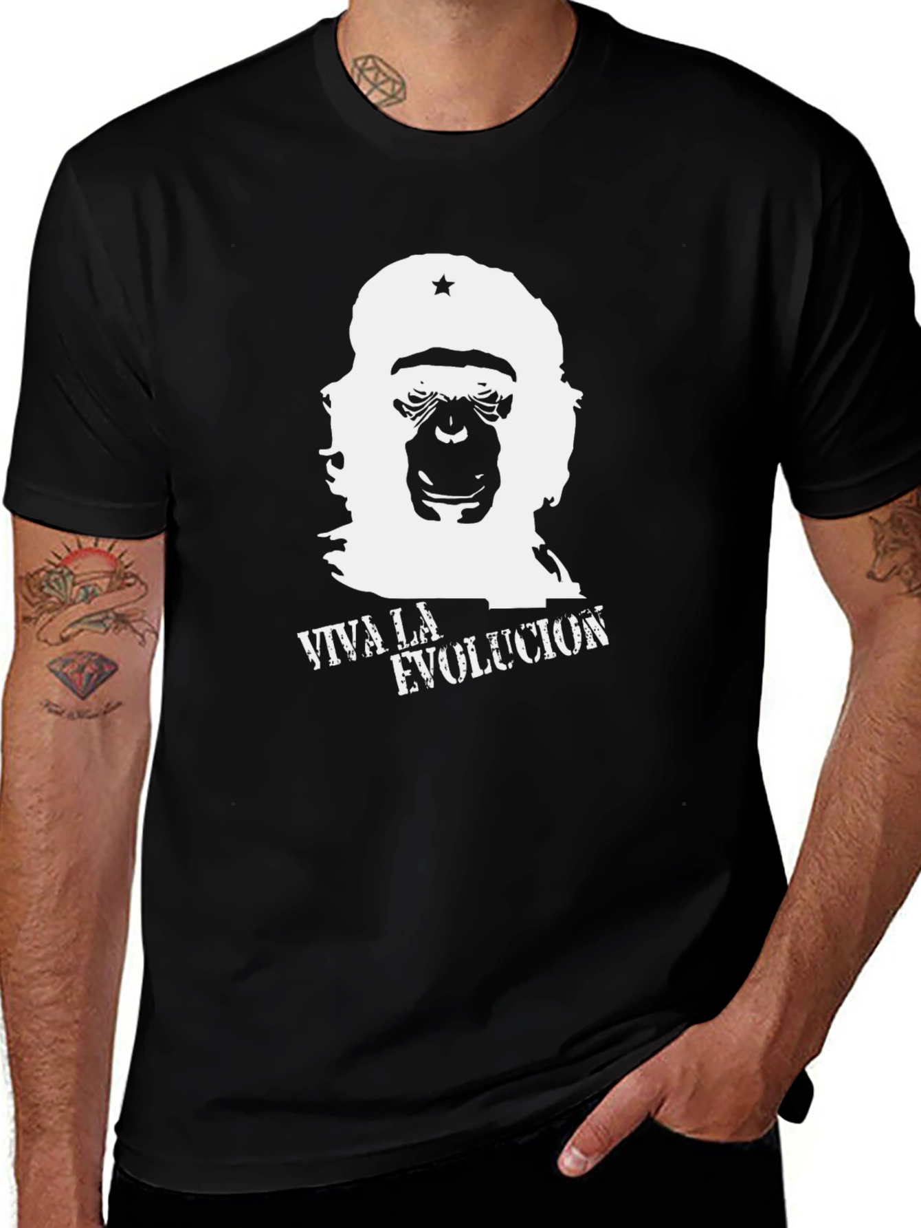 Variant 14 of Viva La Evolucion Black Graphic Tee