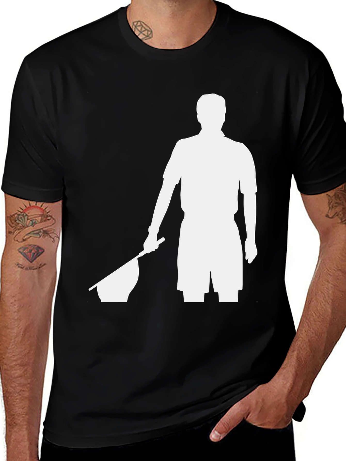 Black Referee T-Shirt - Black Graphic Tee main image