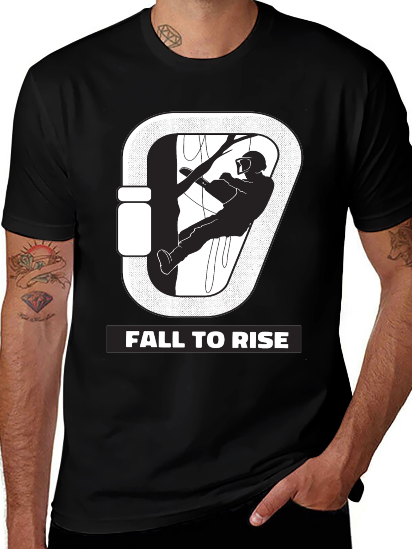 Fall to Rise Tree Climber Graphic Tee