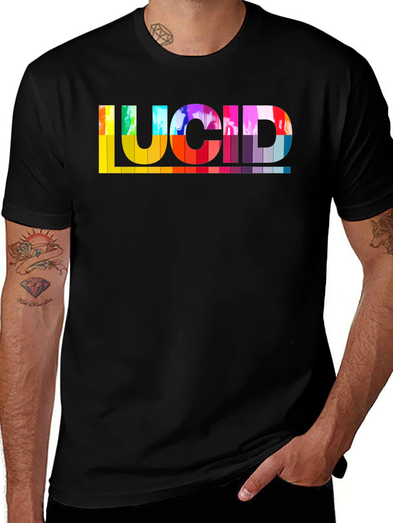 Variant 6 of Lucid T-Shirt - Abstract Word Design