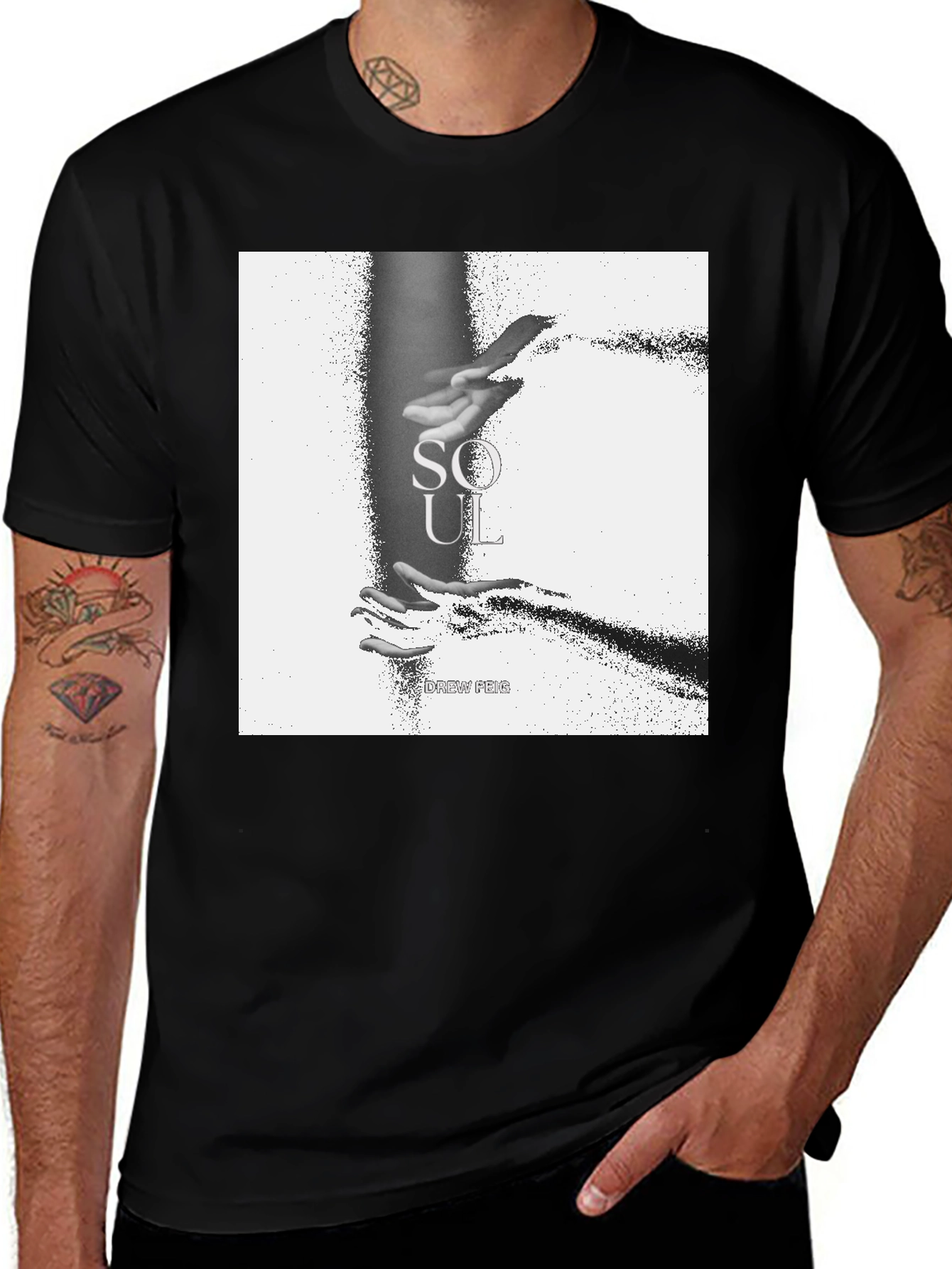 Soulful Graphic Black T-Shirt