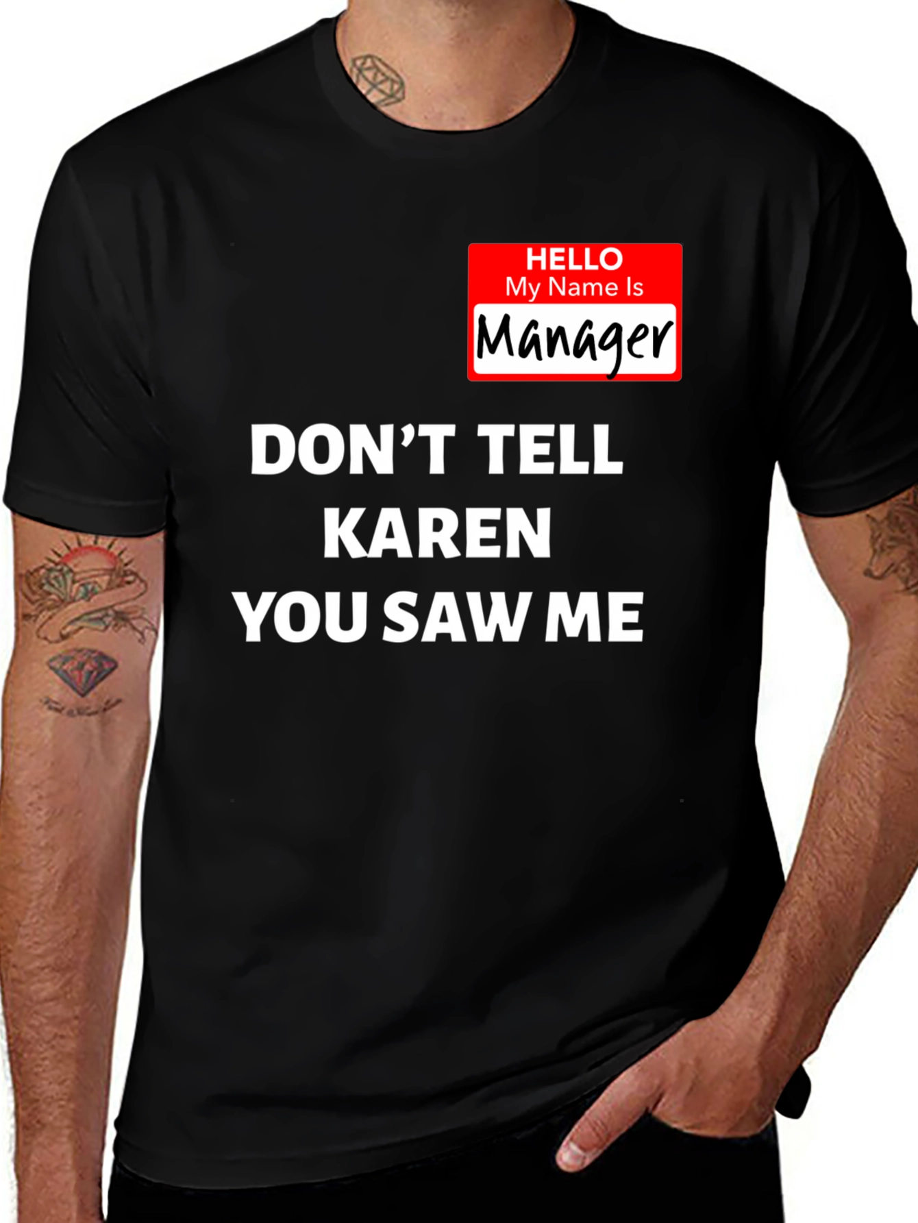 Variant 11 of Don't Tell Karen T-Shirt - Novelty Graphic Tee