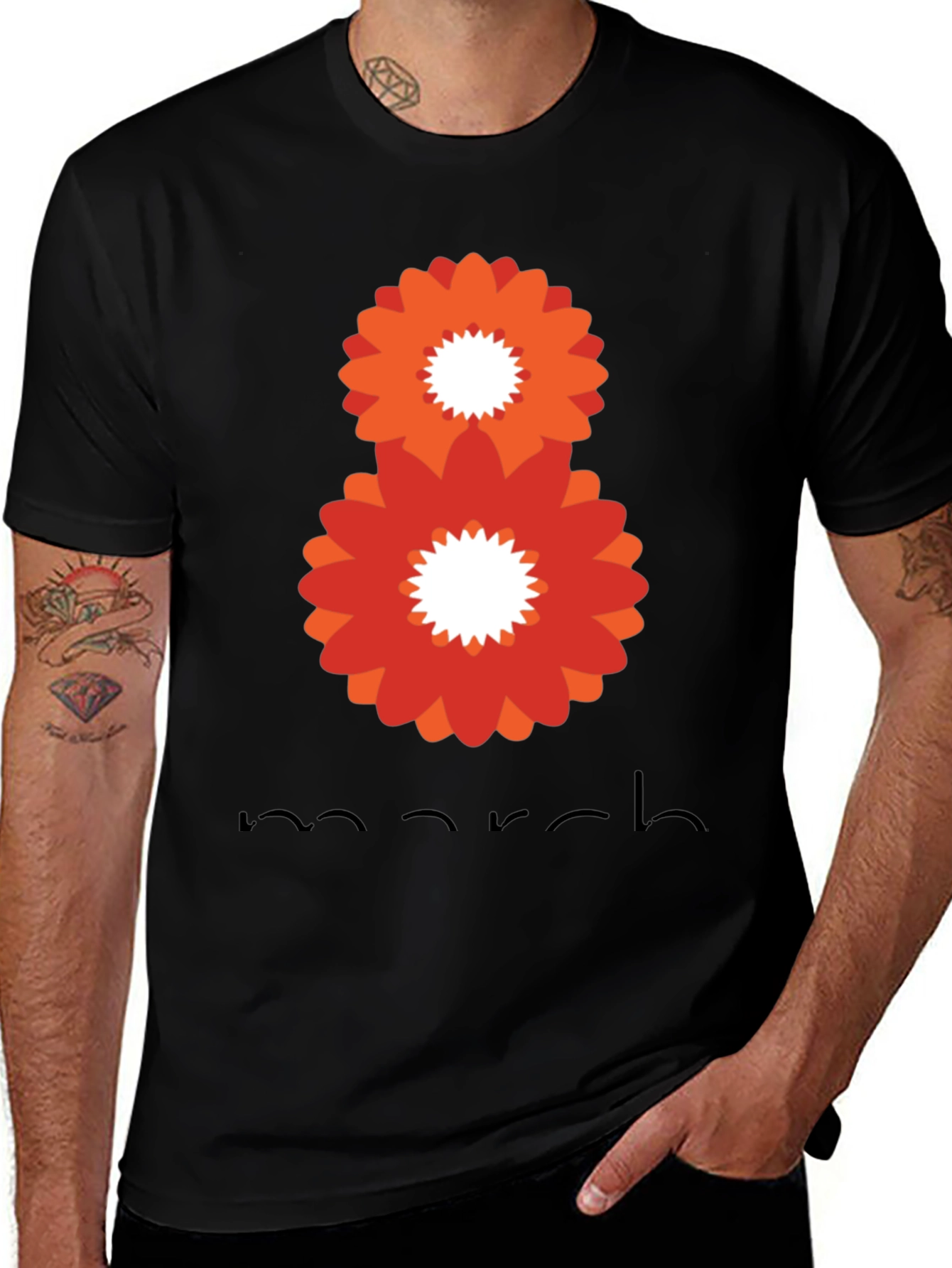 Women's Day T-Shirt - March 8th Floral Design