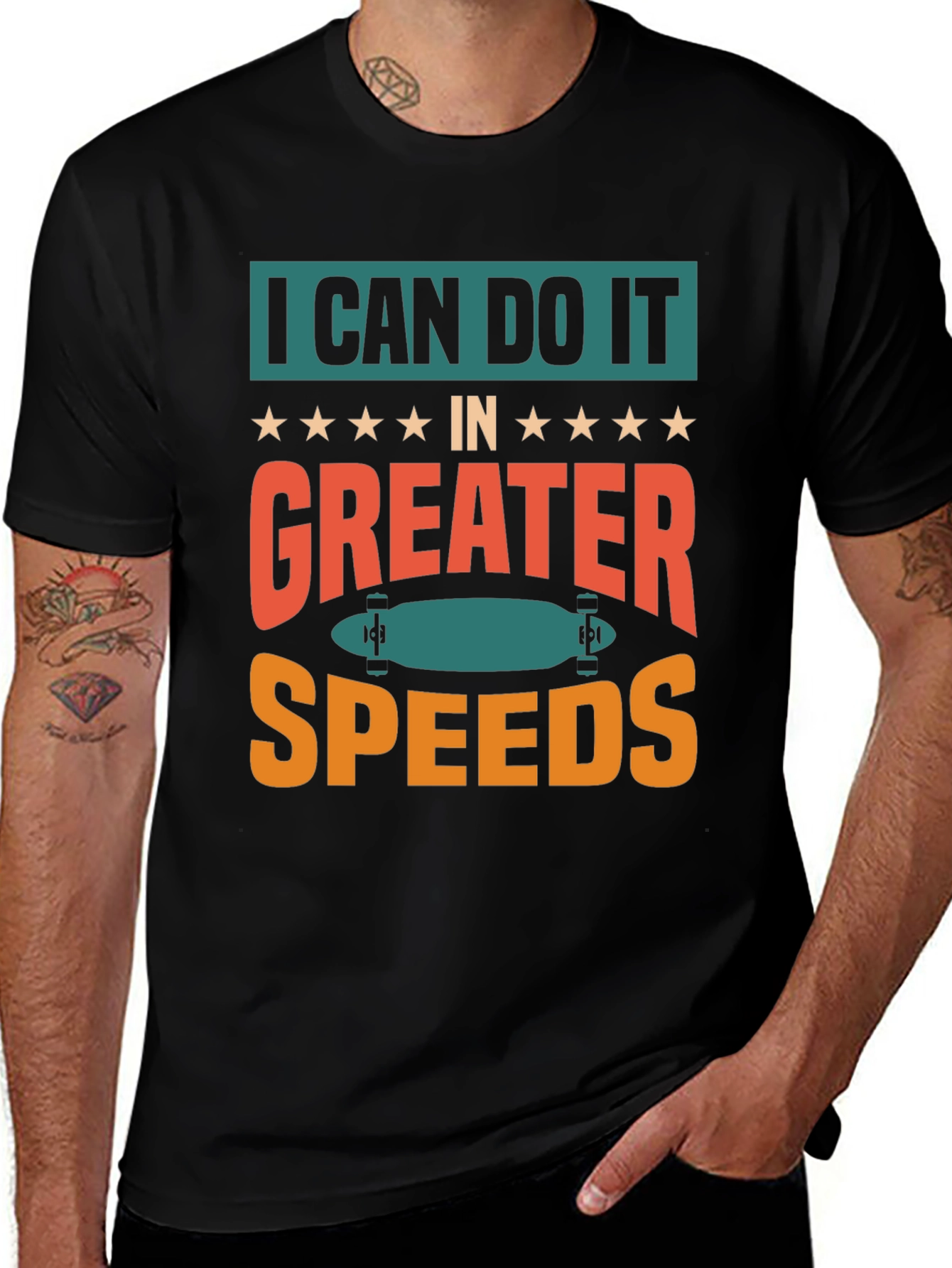 I Can Do It Faster Skateboard T-Shirt