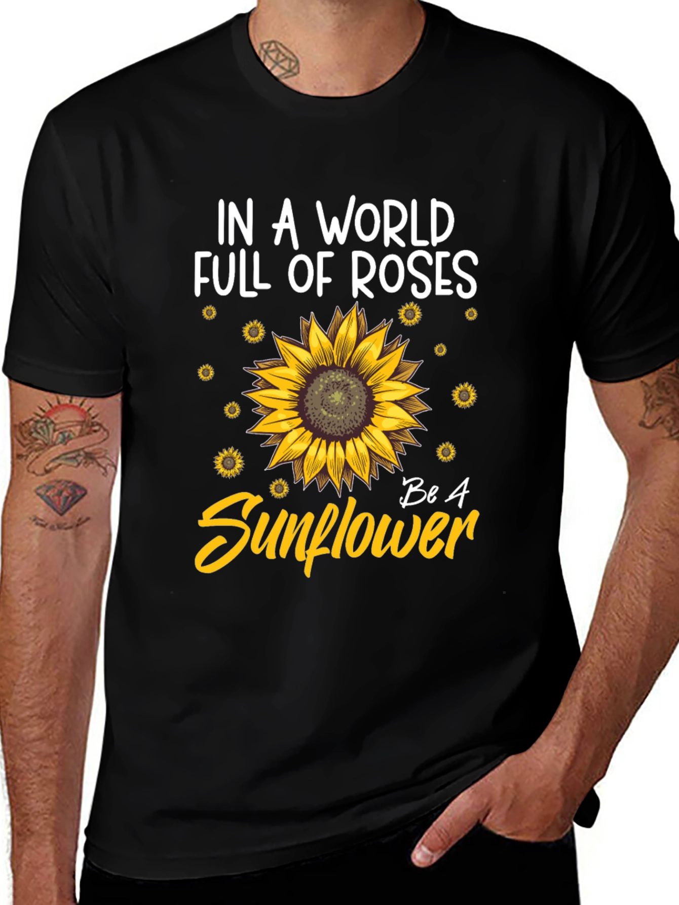 Variant 18 of Be A Sunflower Graphic T-Shirt