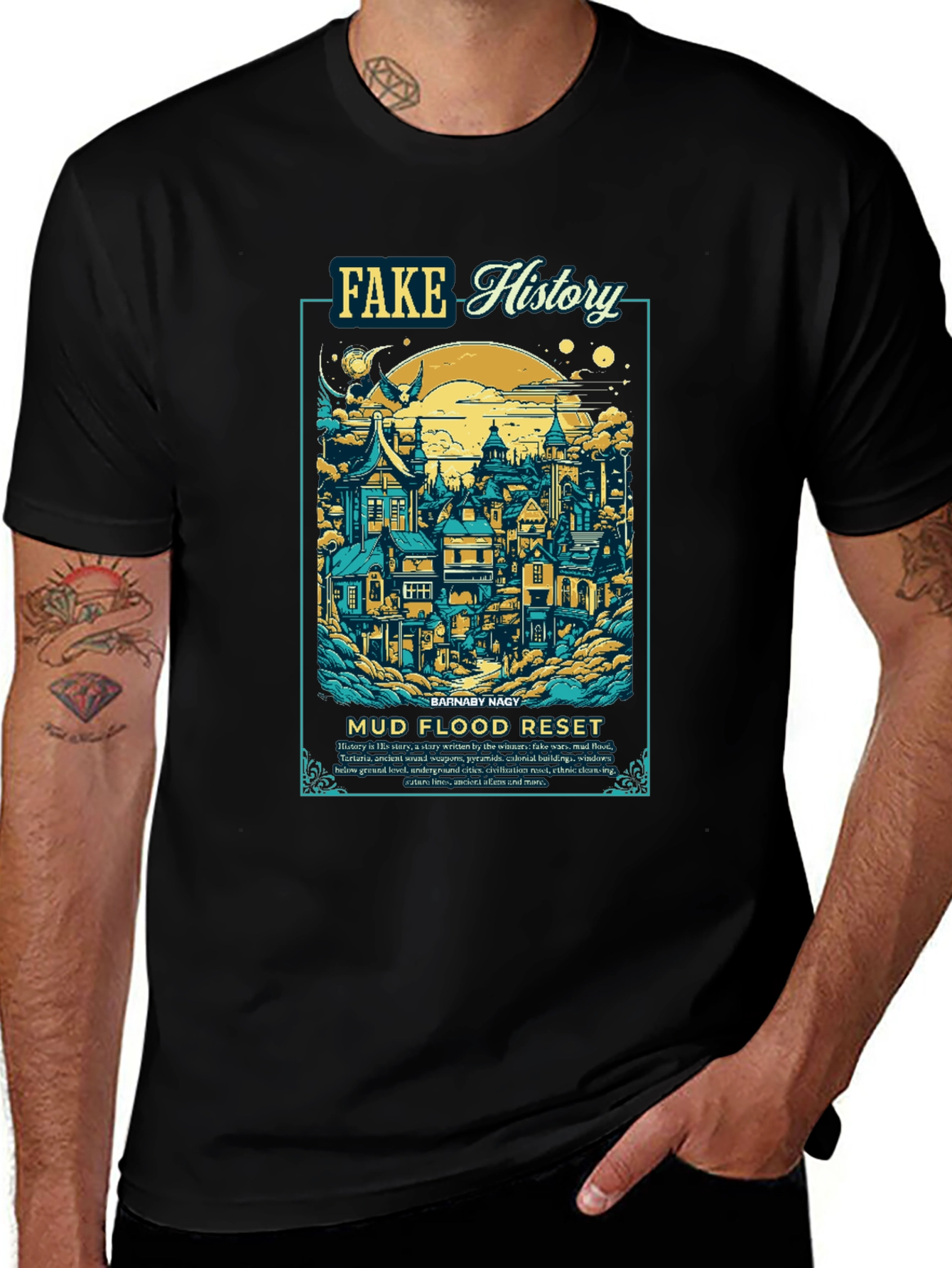 Fake History Mud Flood Reset T-Shirt
