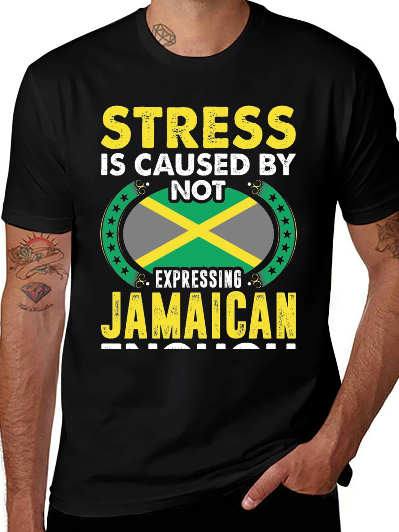Funny Jamaican Flag T-Shirt - Stress Relief