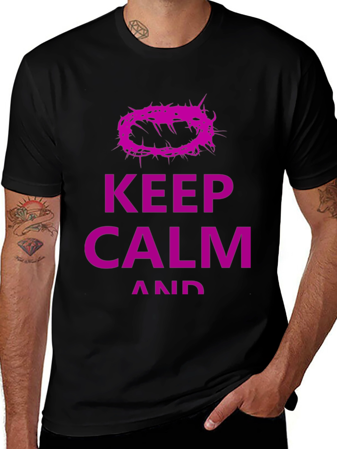 Variant 28 of Keep Calm Crown of Thorns Graphic T-Shirt