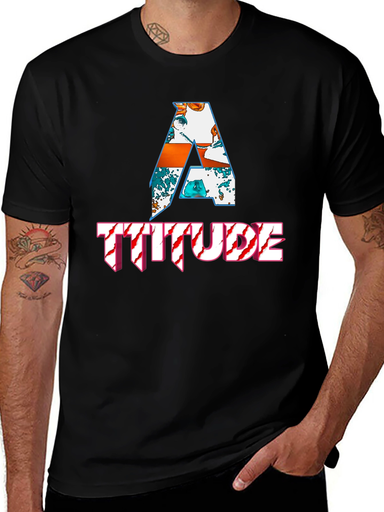 Variant 26 of Edgy Attitude Graphic Tee - Bold Style