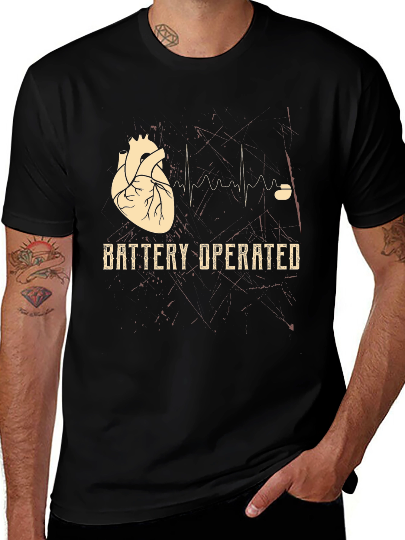 Variant 18 of Battery Operated Heart Graphic Tee