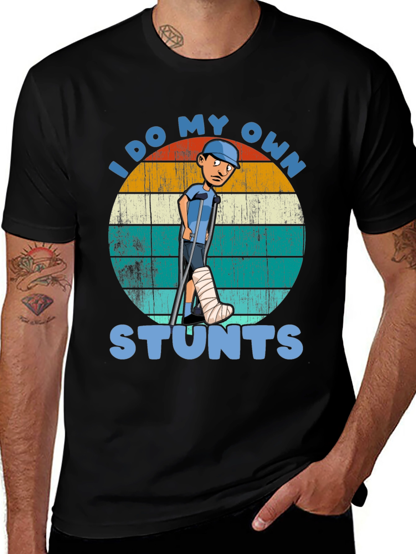 Variant 6 of I Do My Own Stunts T-Shirt - Funny Injury Tee