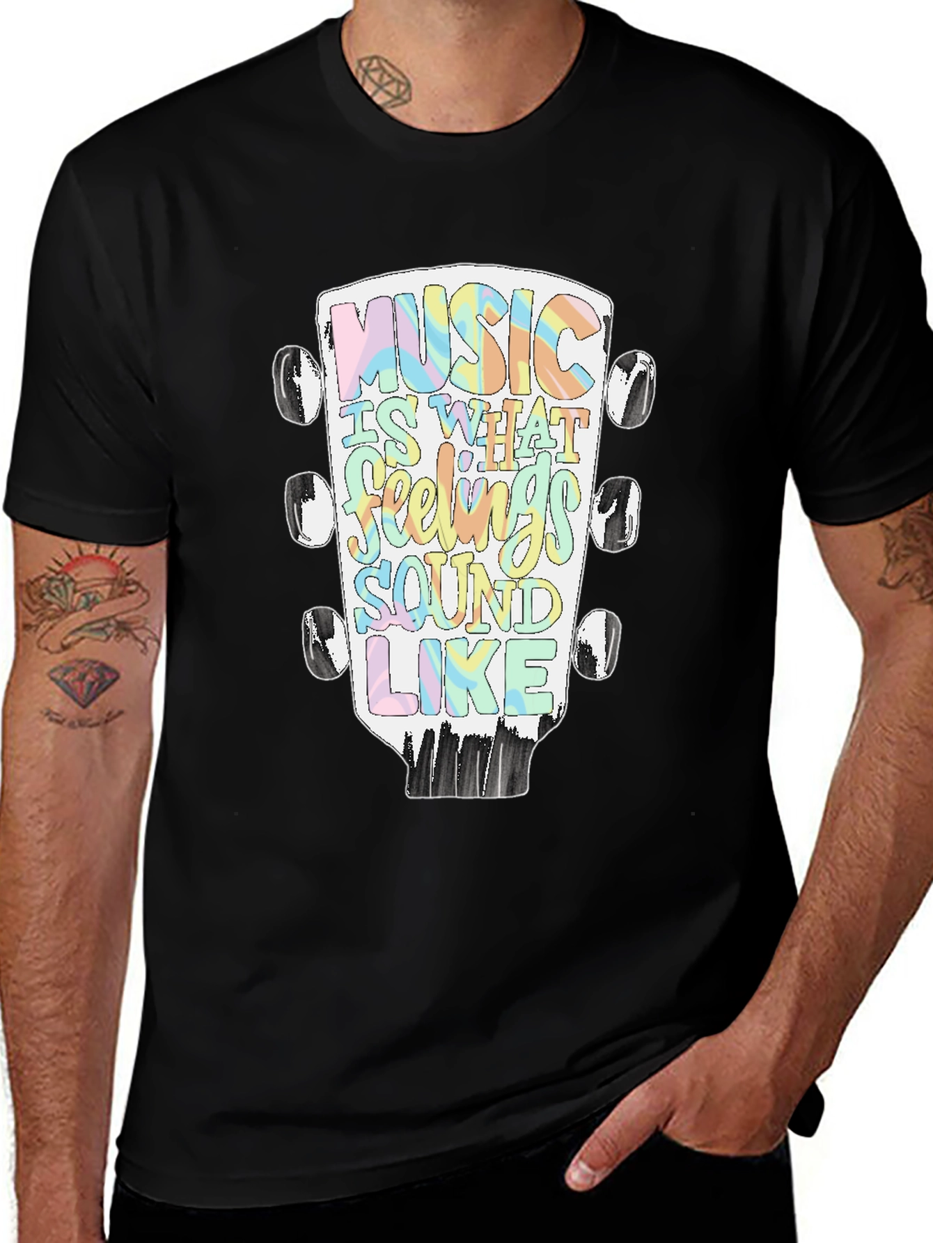 Variant 15 of Music is What Feelings Sound Like Graphic Tee