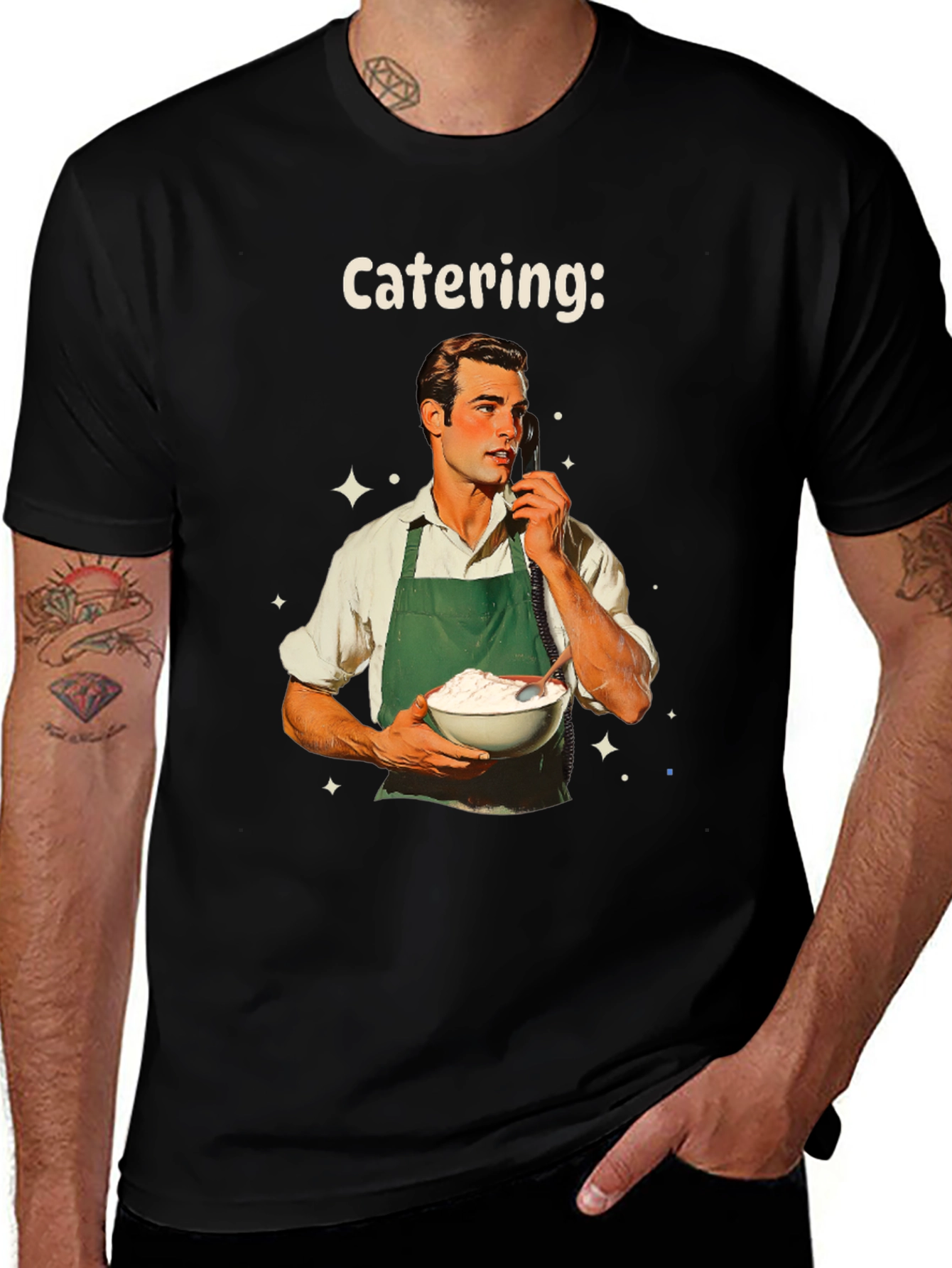 Variant 26 of Retro Catering T-Shirt - Vintage Food Service Style