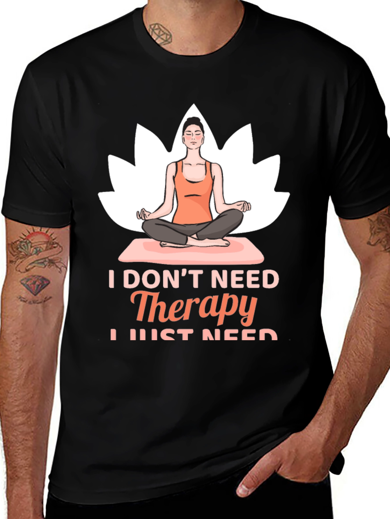 Yoga Therapy T-Shirt - Relaxation Tee for Yoga Lovers