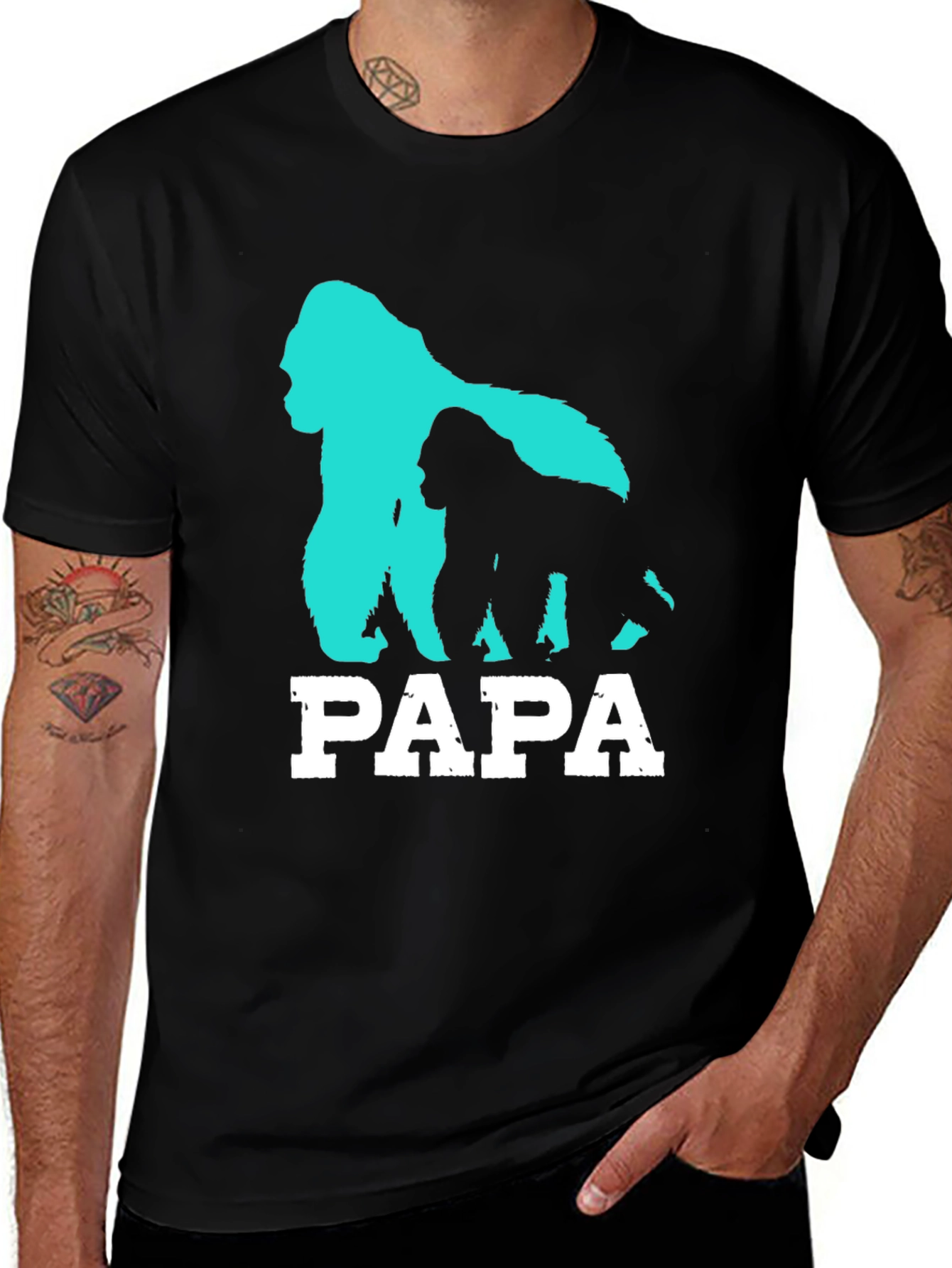 Variant 2 of Papa Gorilla T-Shirt - Father's Day Gift