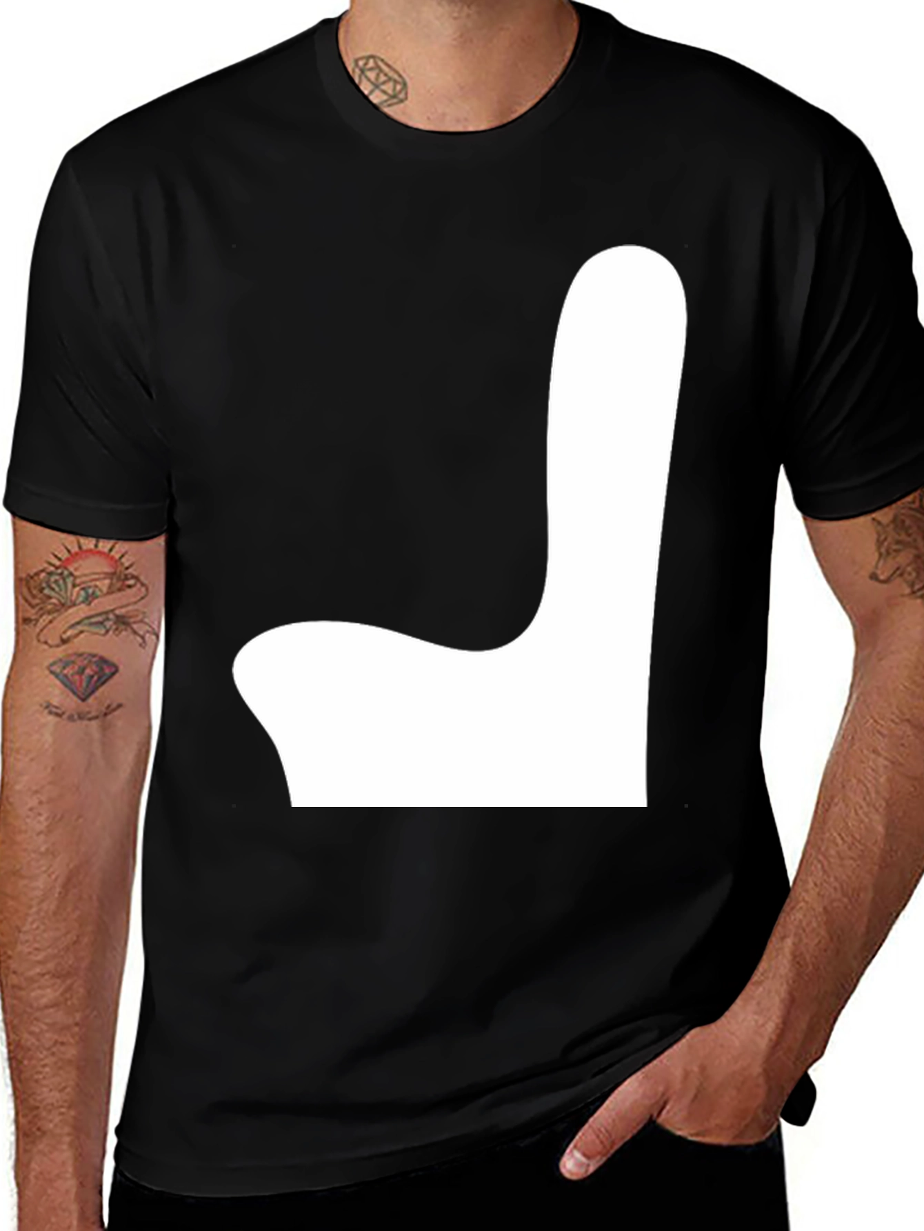 Variant 10 of Modern Art Black Tee