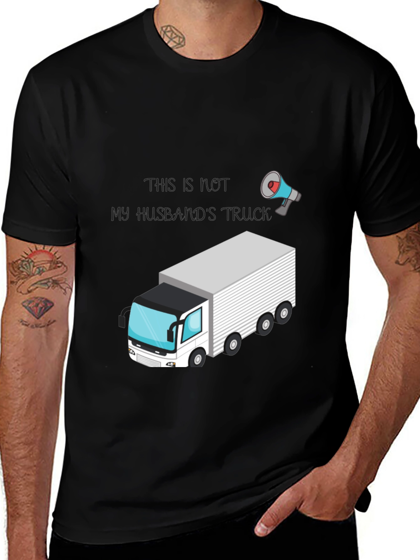Variant 28 of Husband's Truck T-Shirt - Novelty Tee