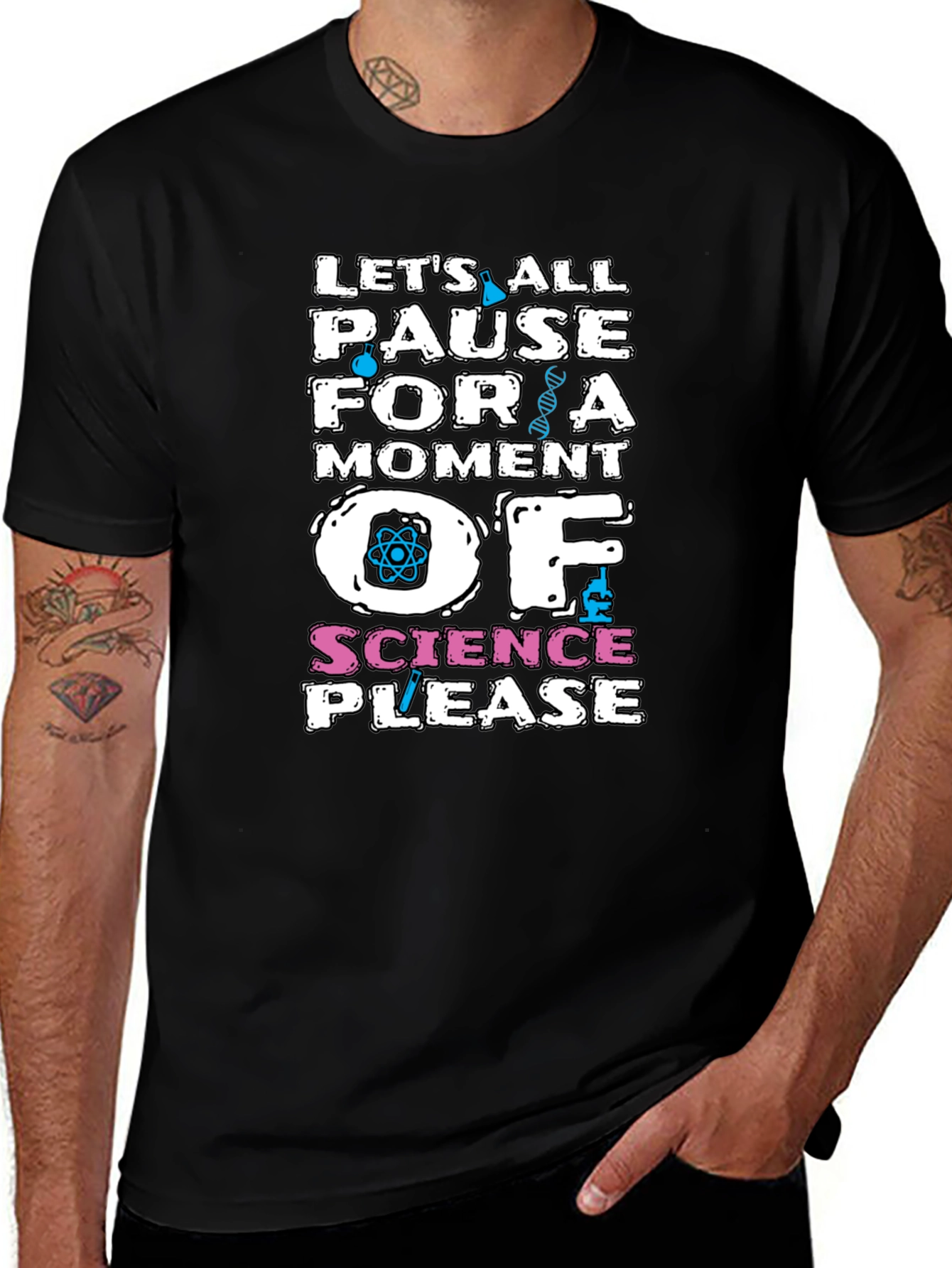 Variant 16 of Science T-Shirt: Pause for a Moment